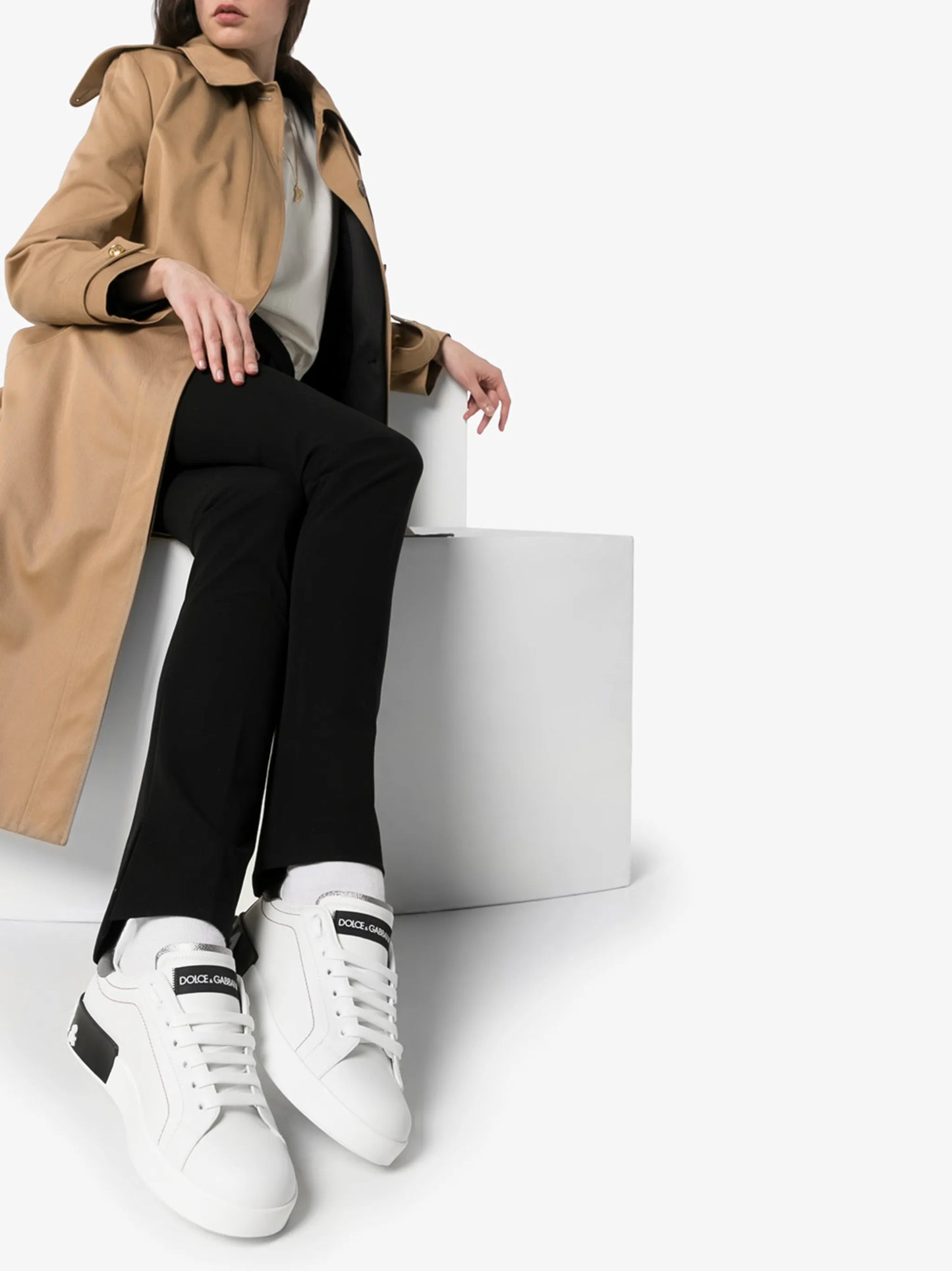Portofino leather sneakers