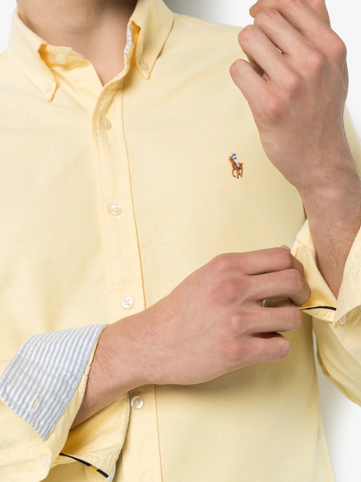 logo-embroidered button-down shirt