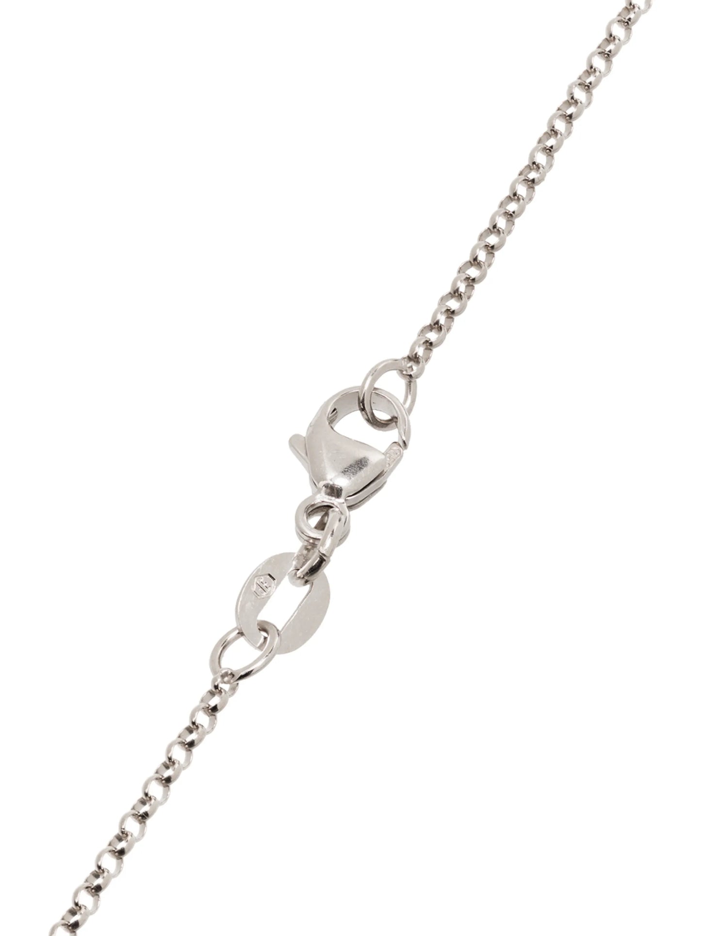 18kt white gold aquamarine diamond pendant necklace