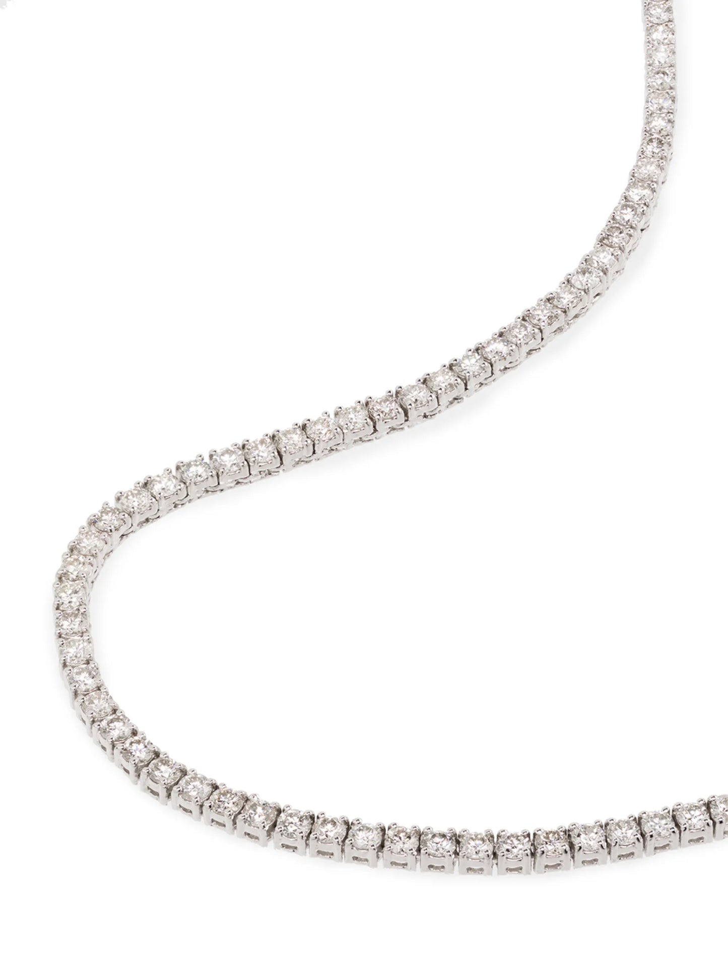 18kt white gold diamond necklace