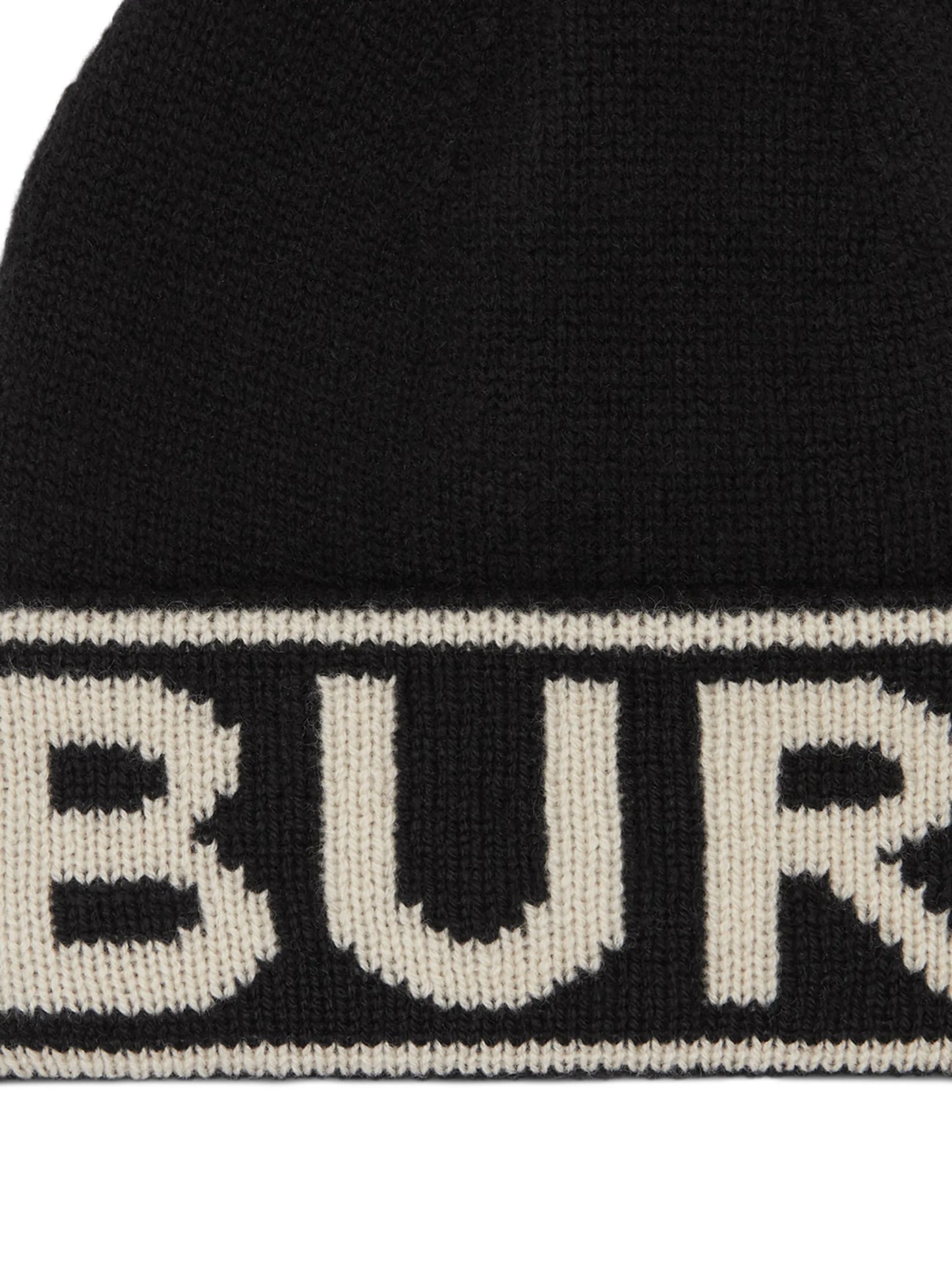cashmere logo intarsia beanie