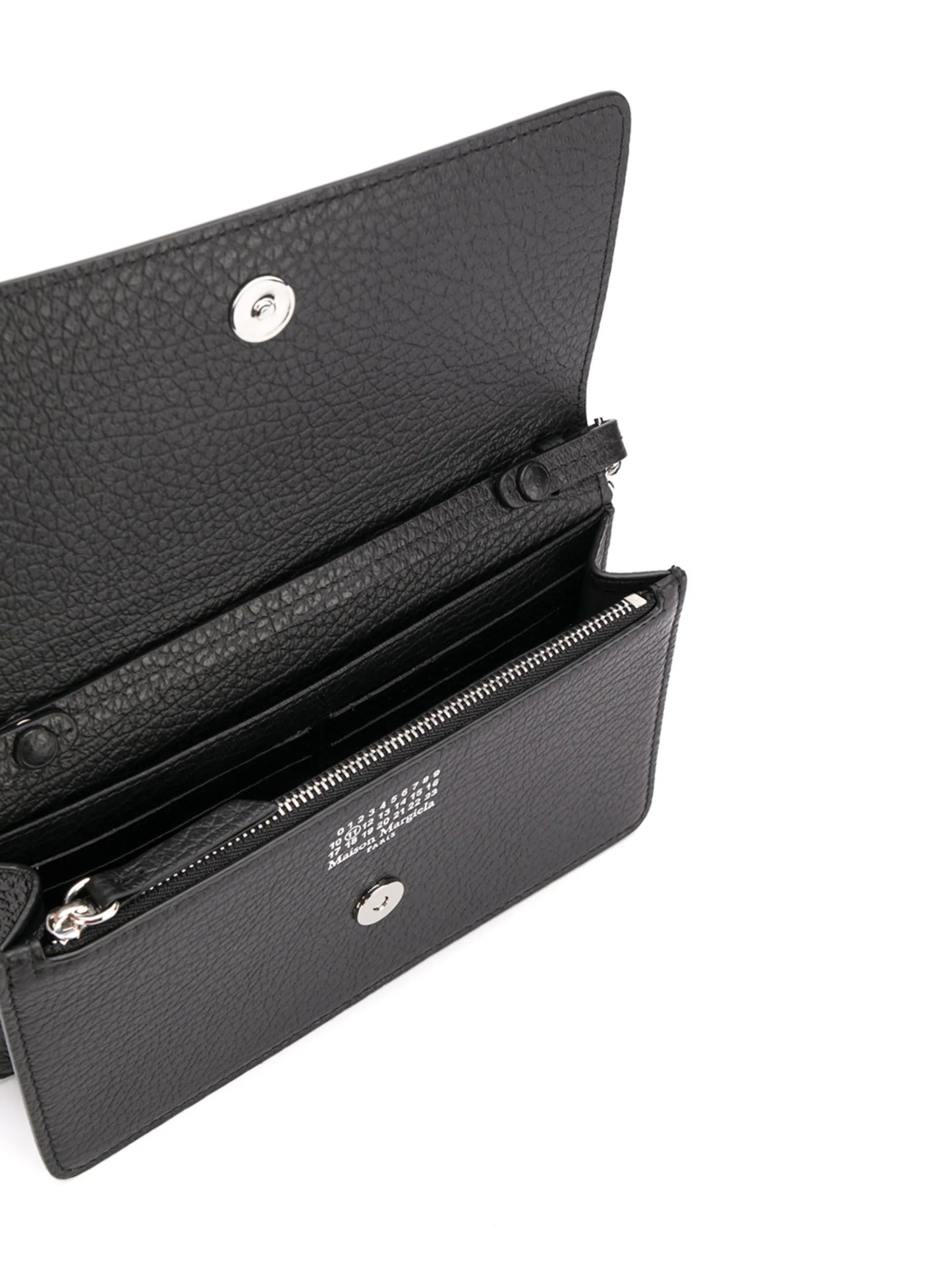 four-stitch leather wallet-on-chain