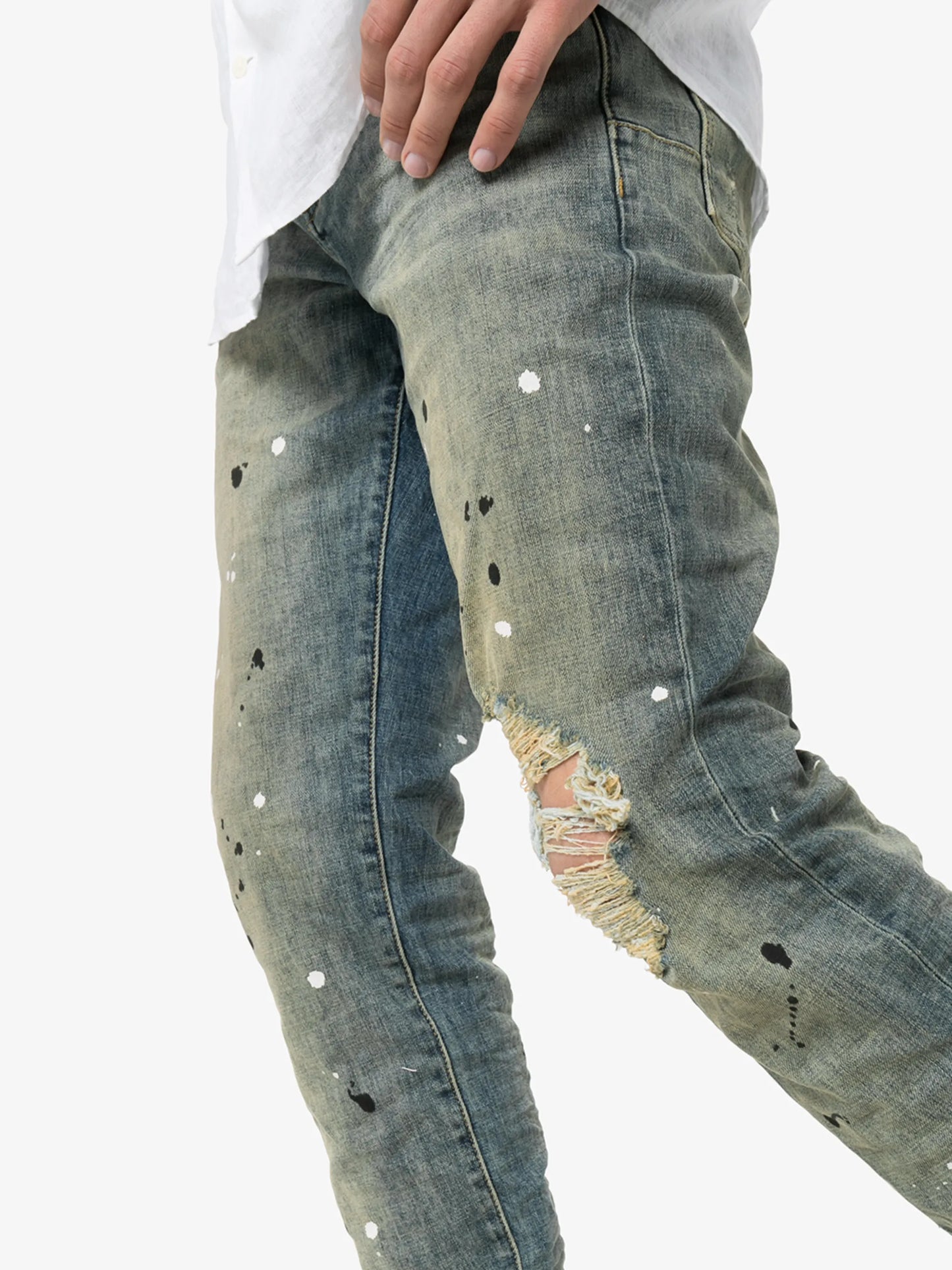 paint splatter jeans