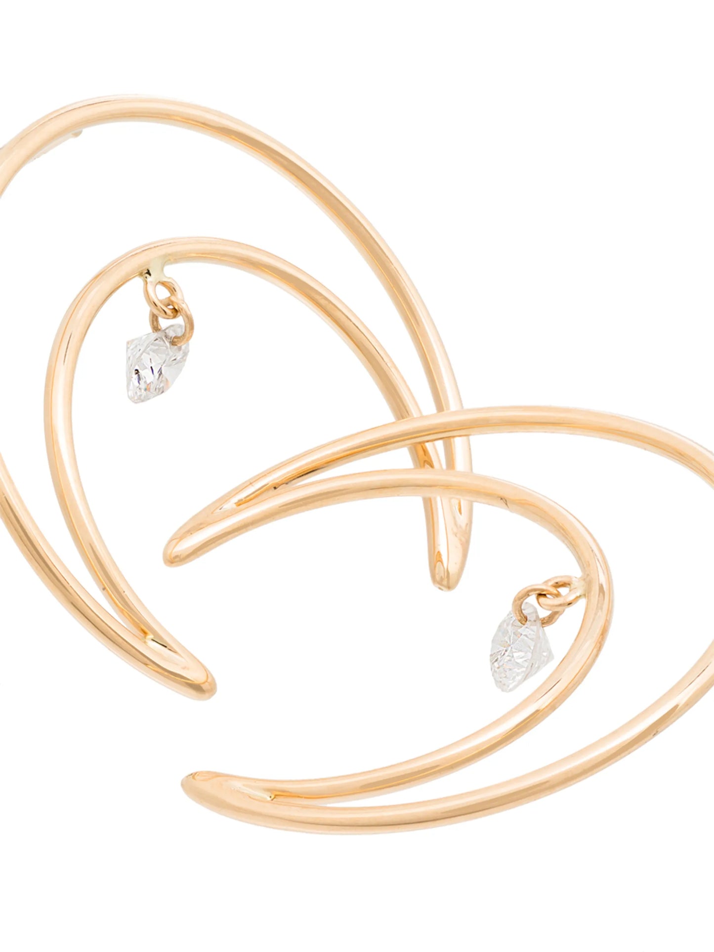 18kt yellow gold crescent moon earrings