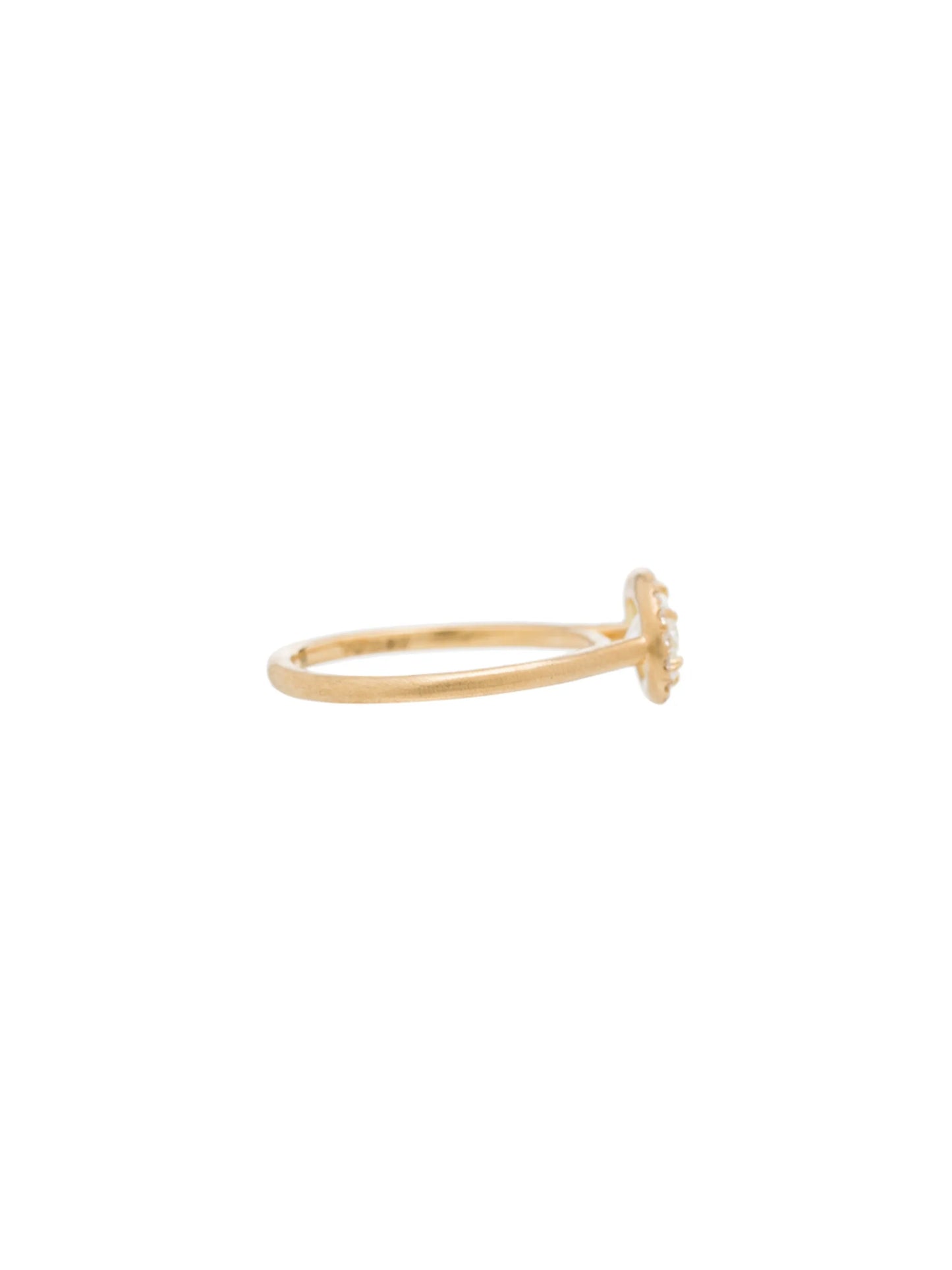 18kt yellow gold pear diamond ring