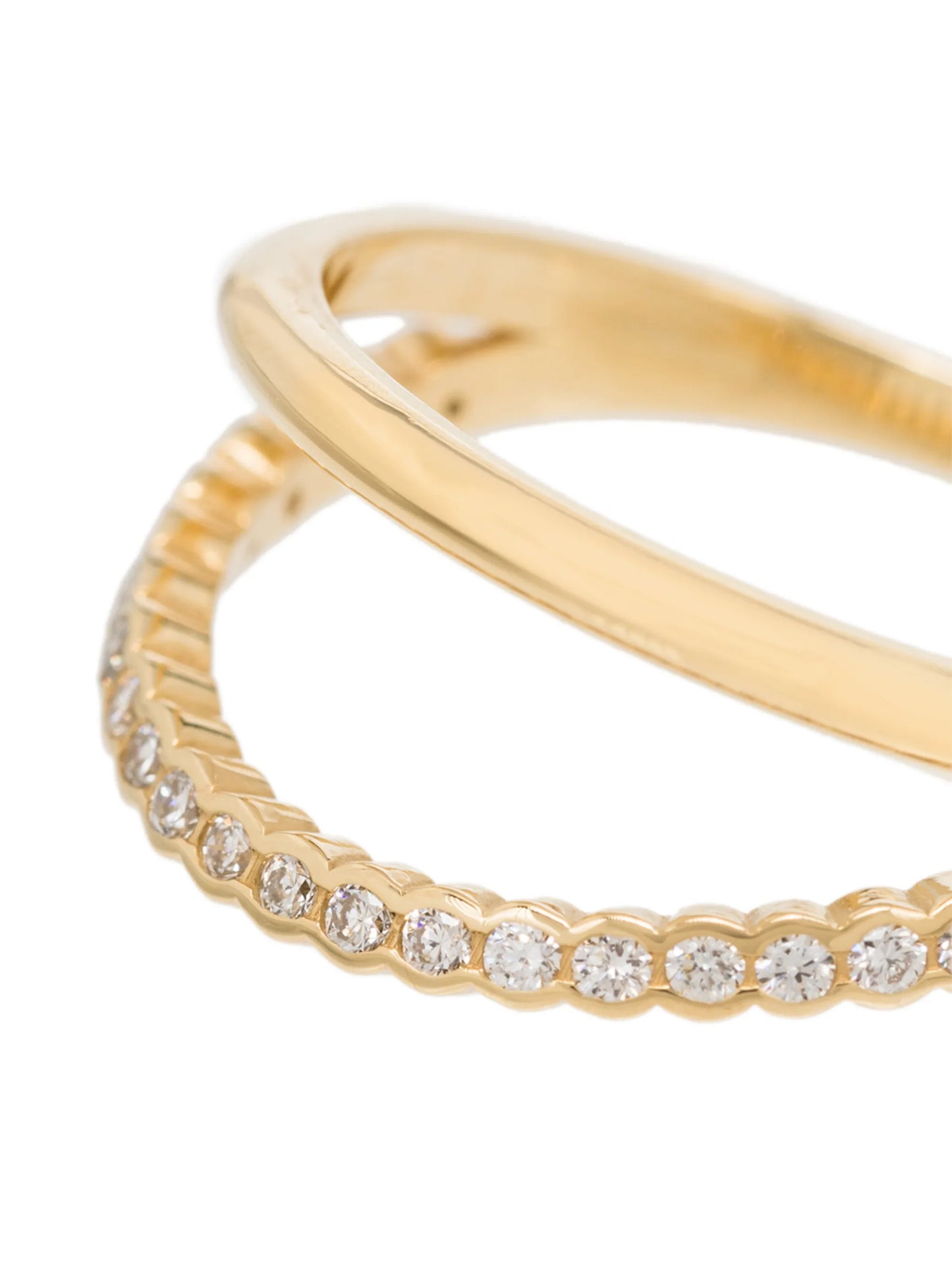 18kt yellow gold diamond Ally ring
