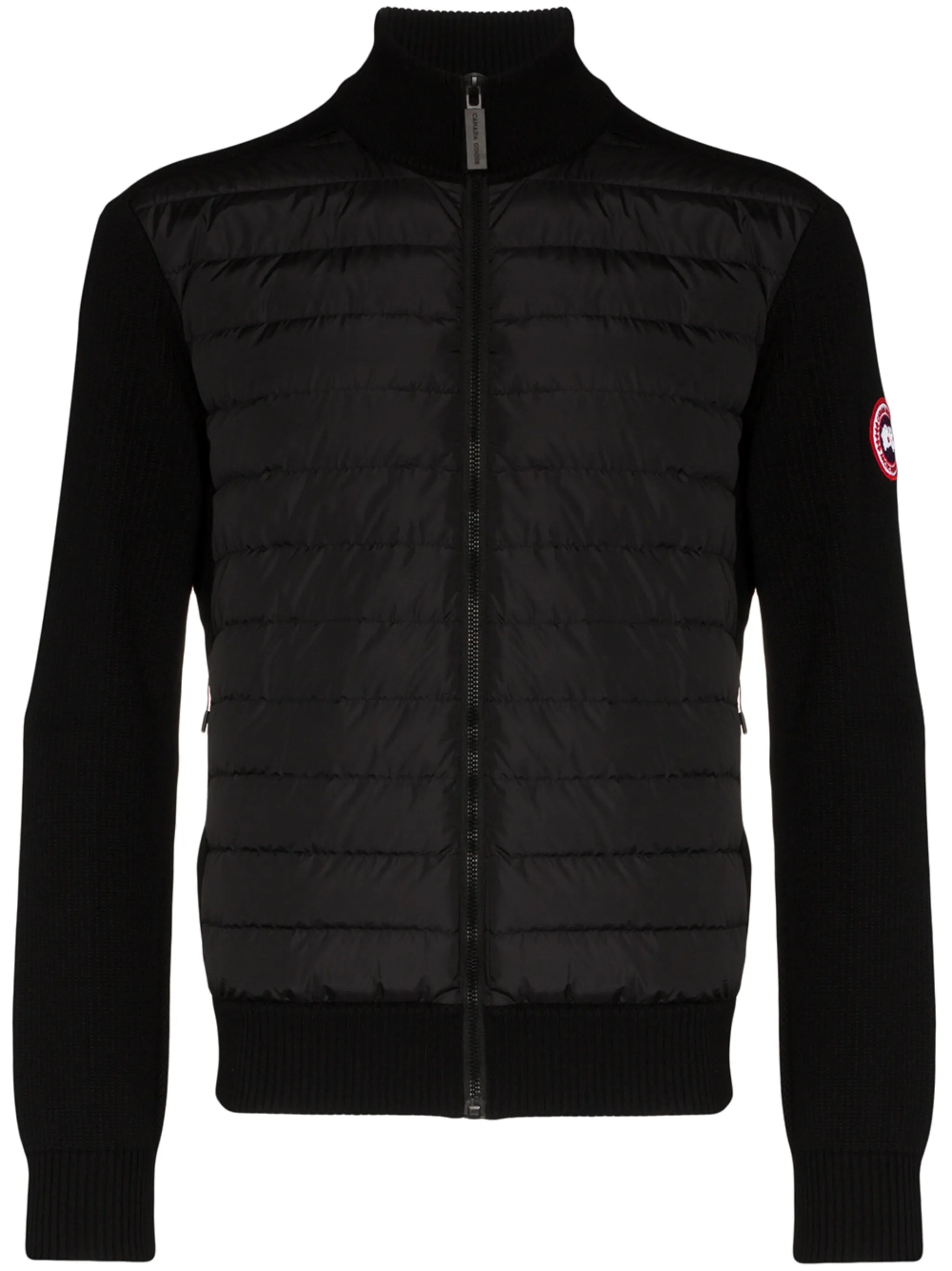 Hybridge wool-panelled padded jacket