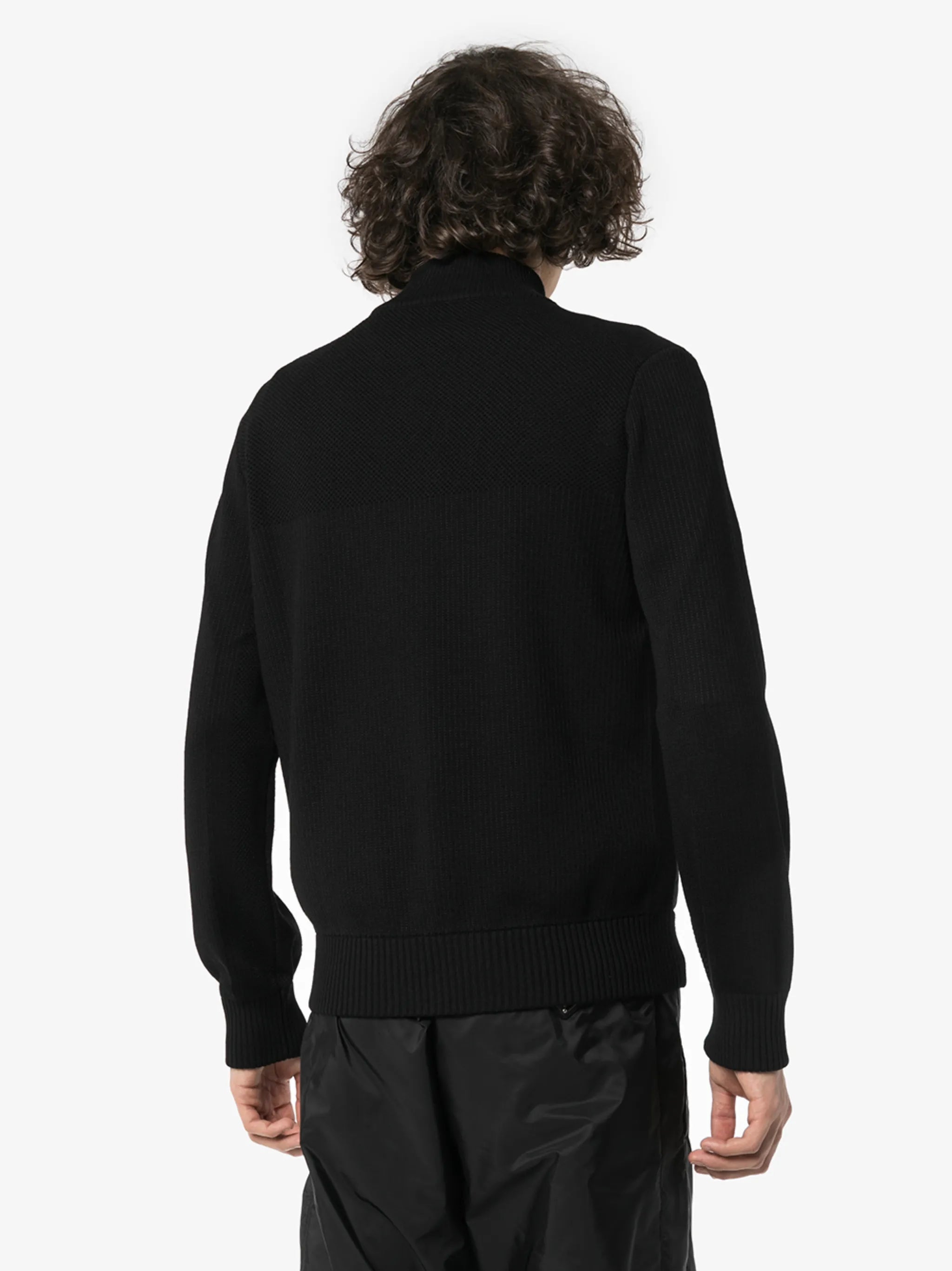 Hybridge wool-panelled padded jacket