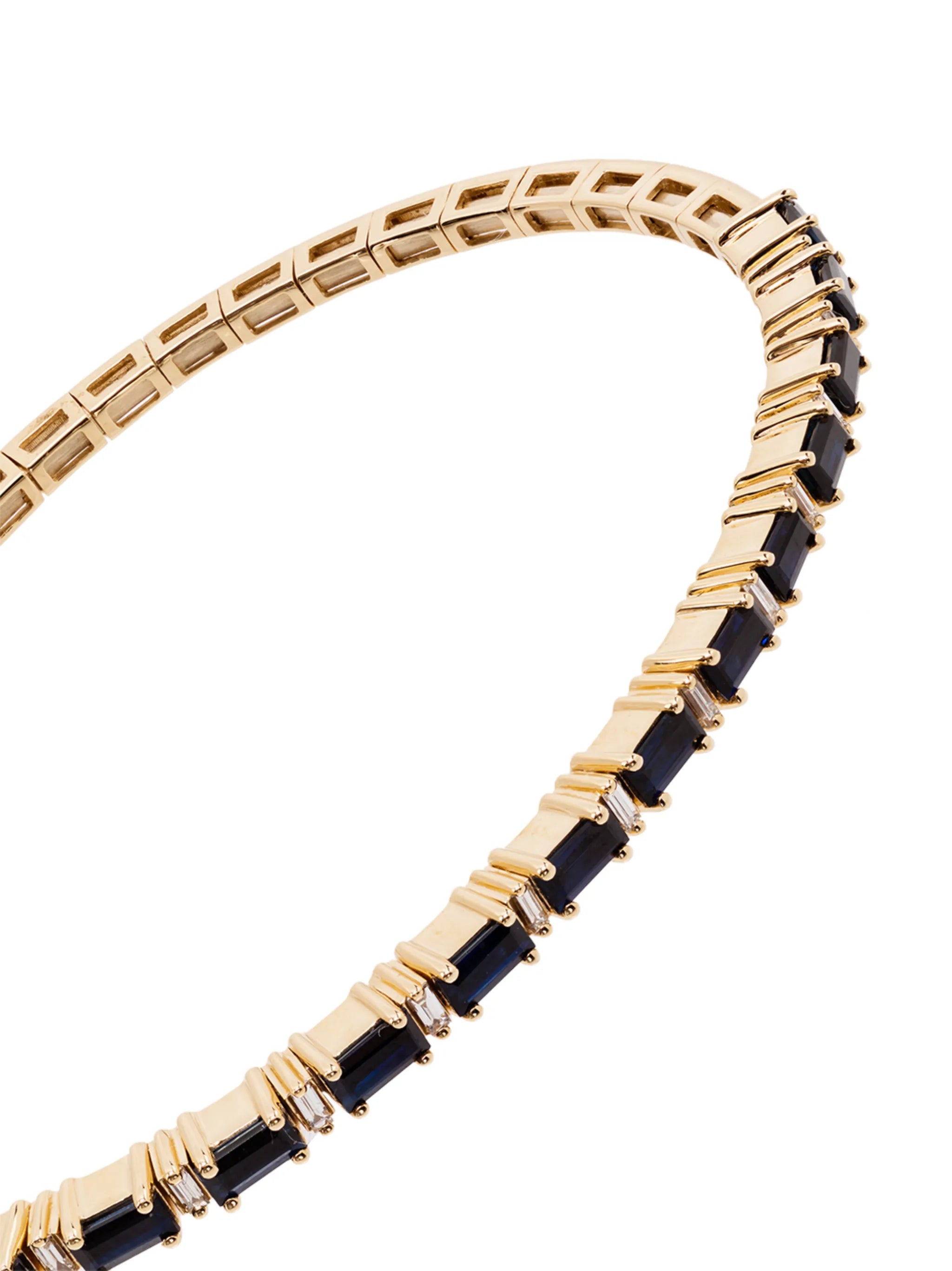 18kt gold Fireworks sapphire diamond bracelet