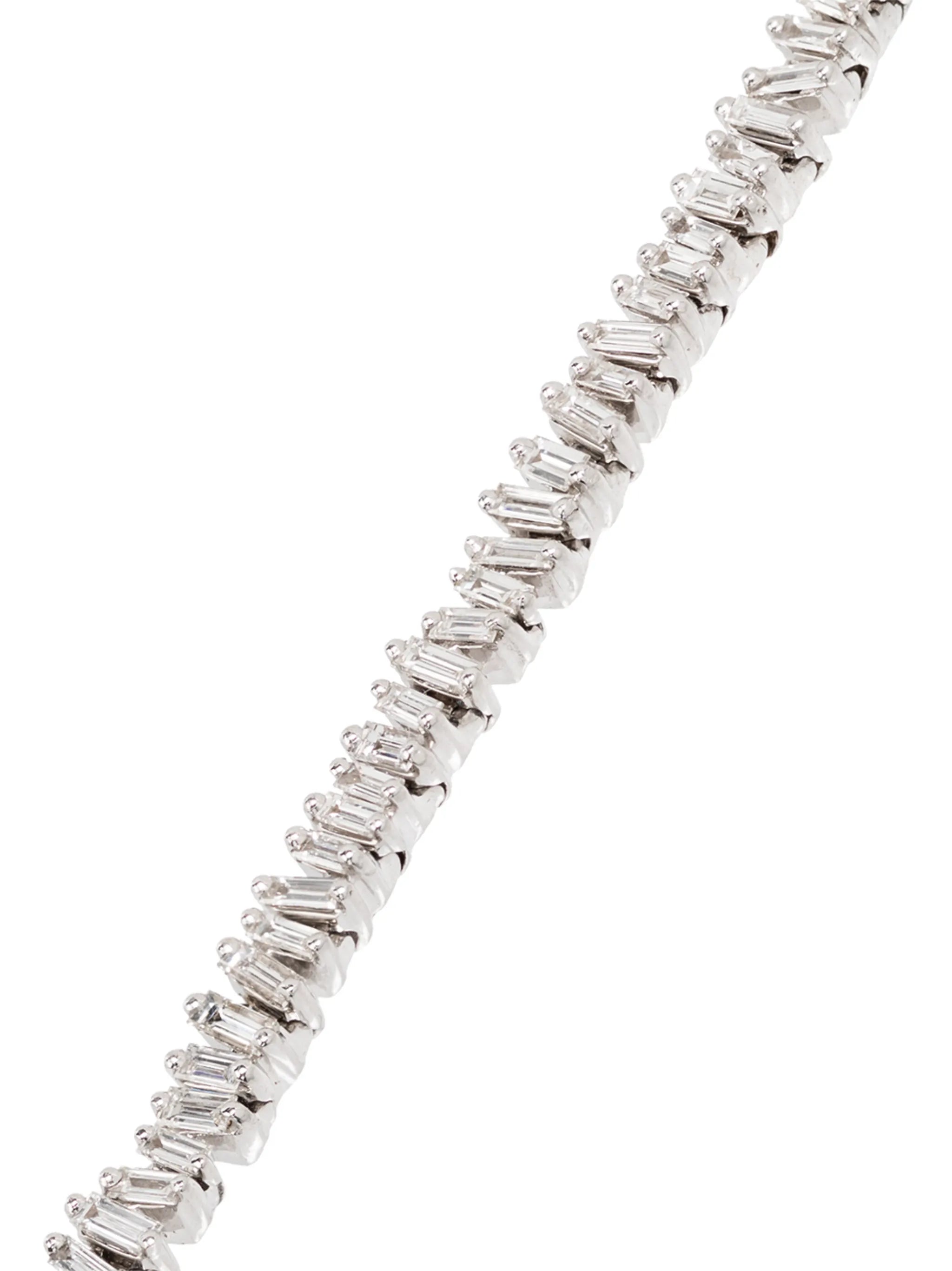 18kt white gold diamond mini tennis bracelet