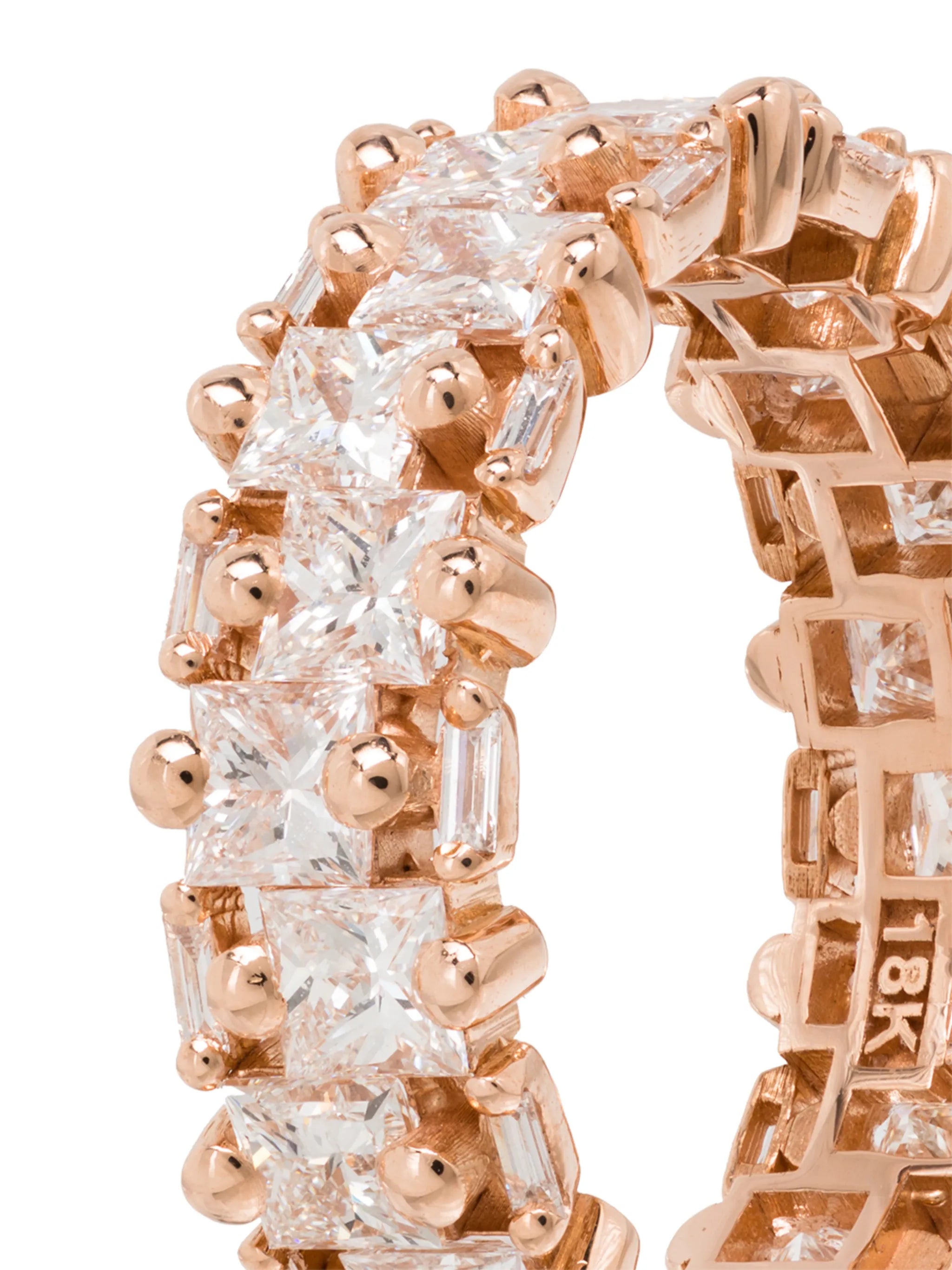 18kt rose gold diamond eternity ring