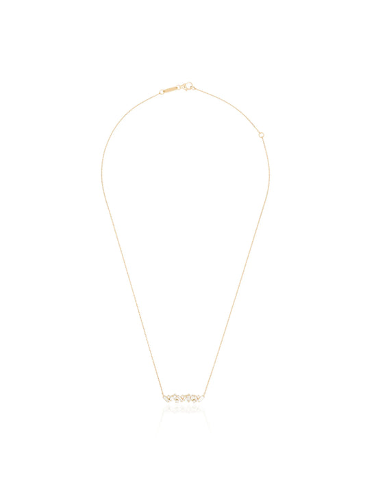 Sparkler Bar 18kt yellow gold diamond necklace
