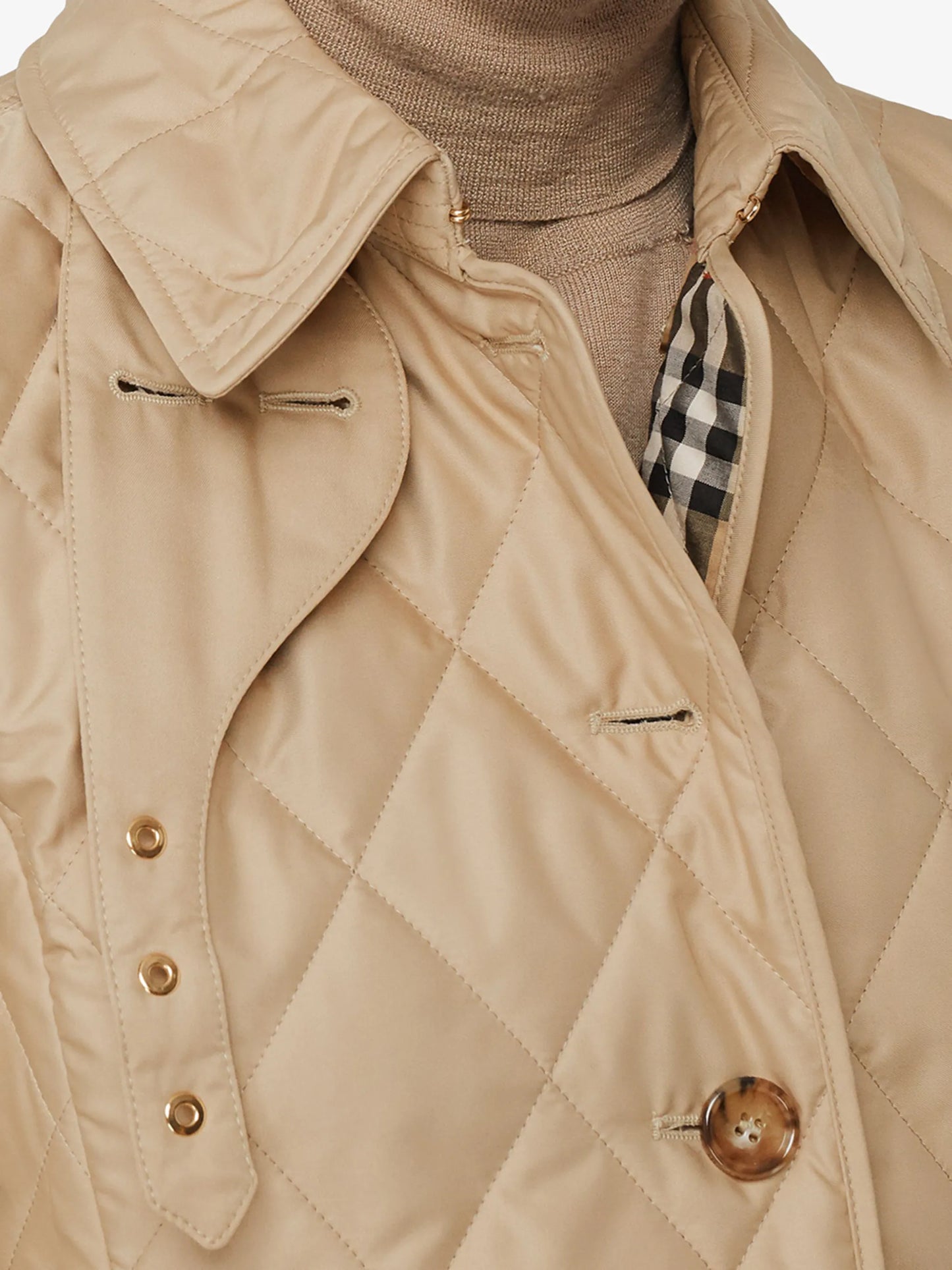 diamond quilted thermoregulated jacket