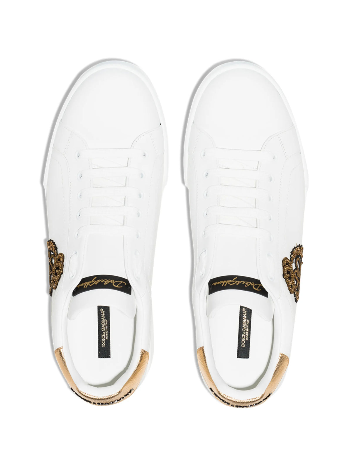 Portofino crown-patch leather sneakers