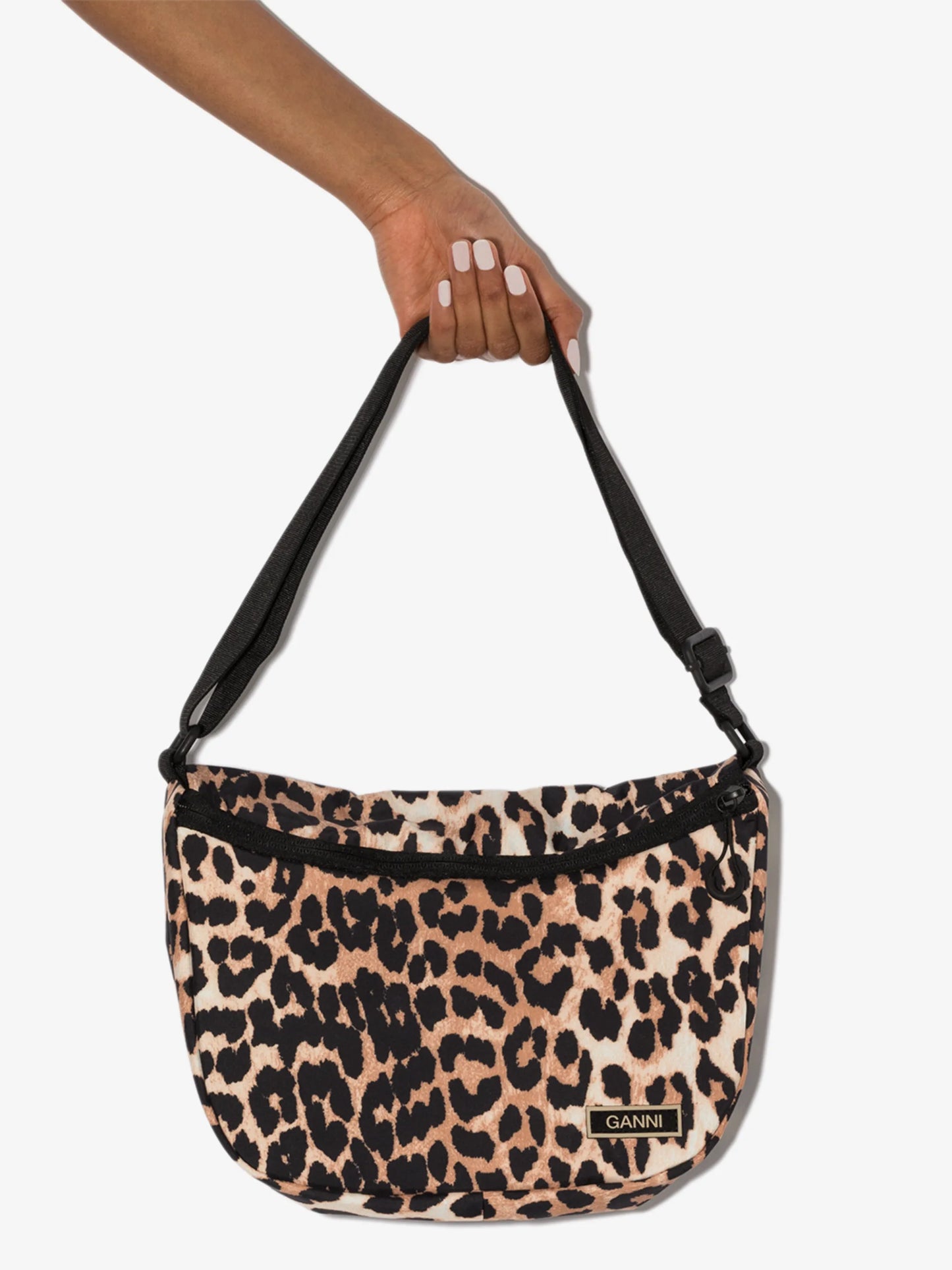 logo-patch leopard-print crossbody