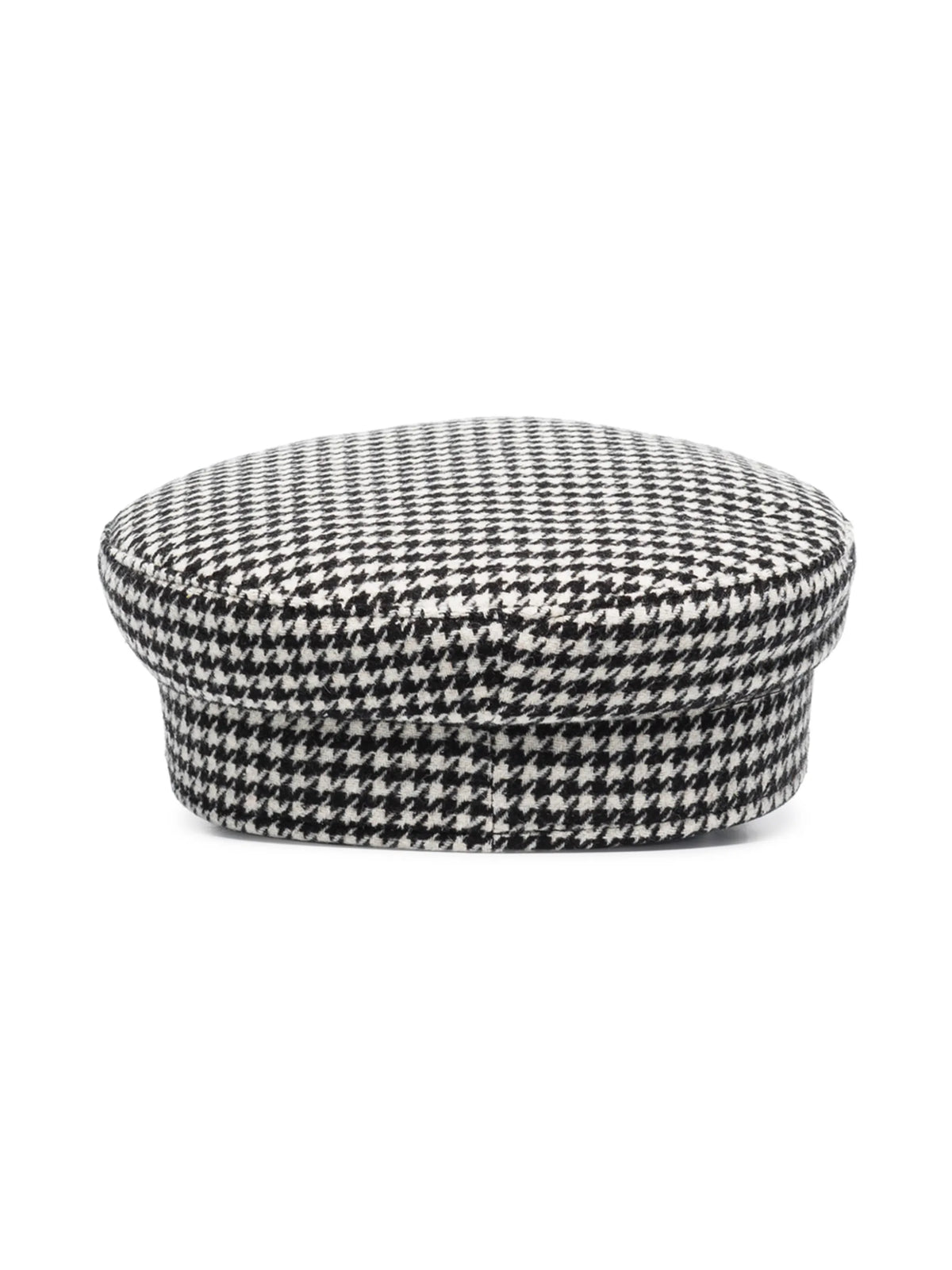 houndstooth-check baker boy hat