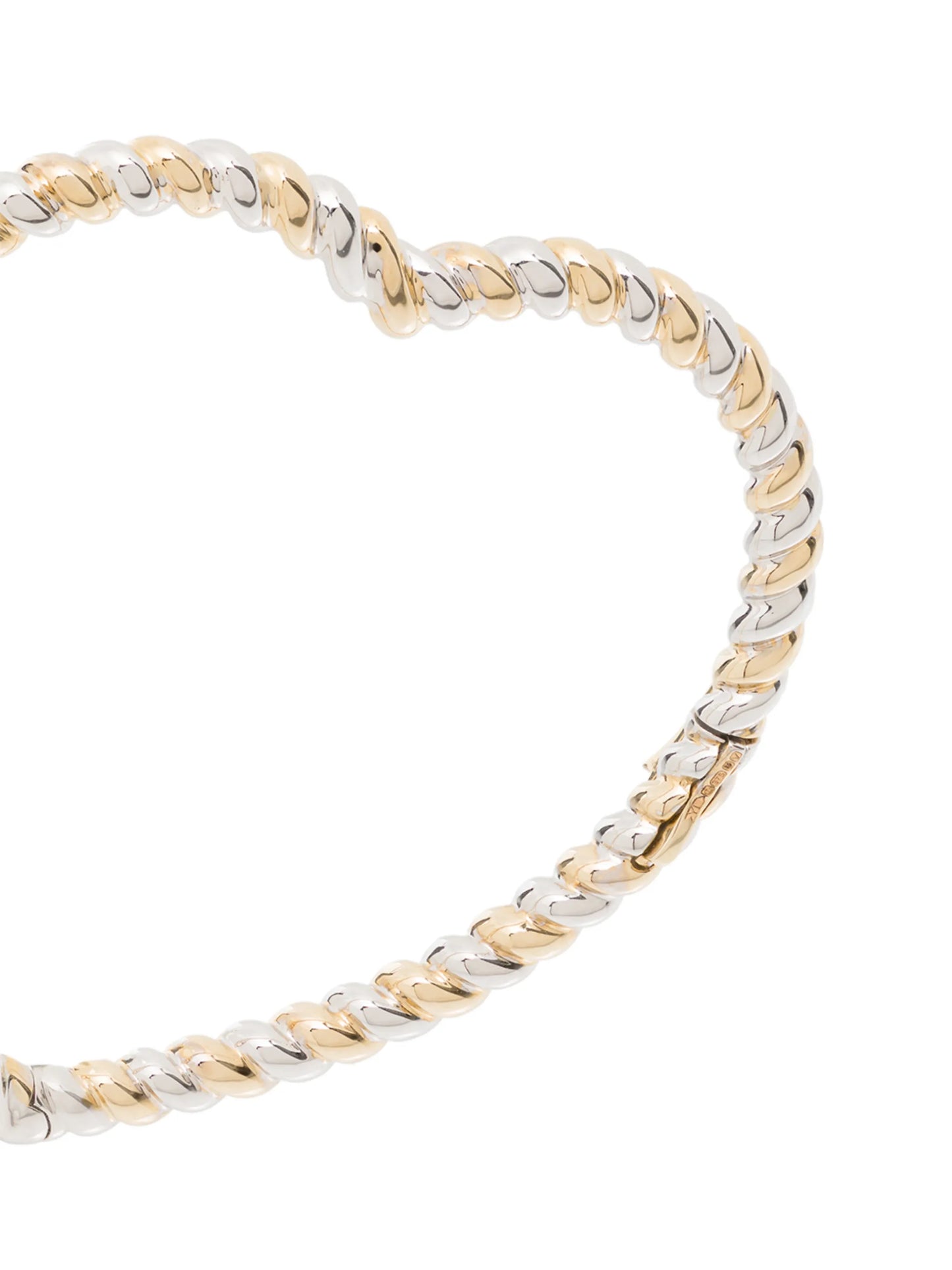 9kt yellow gold heart bangle