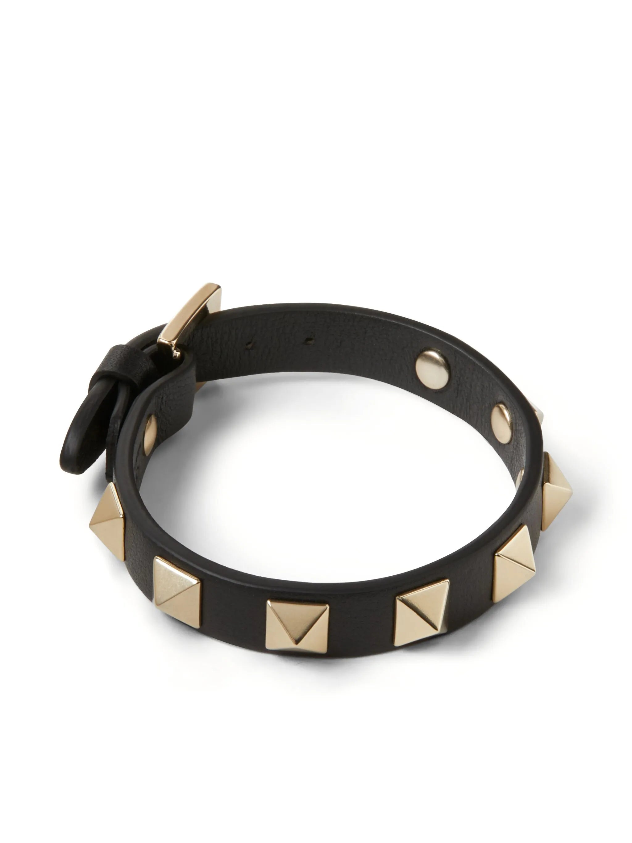 Rockstud leather bracelet