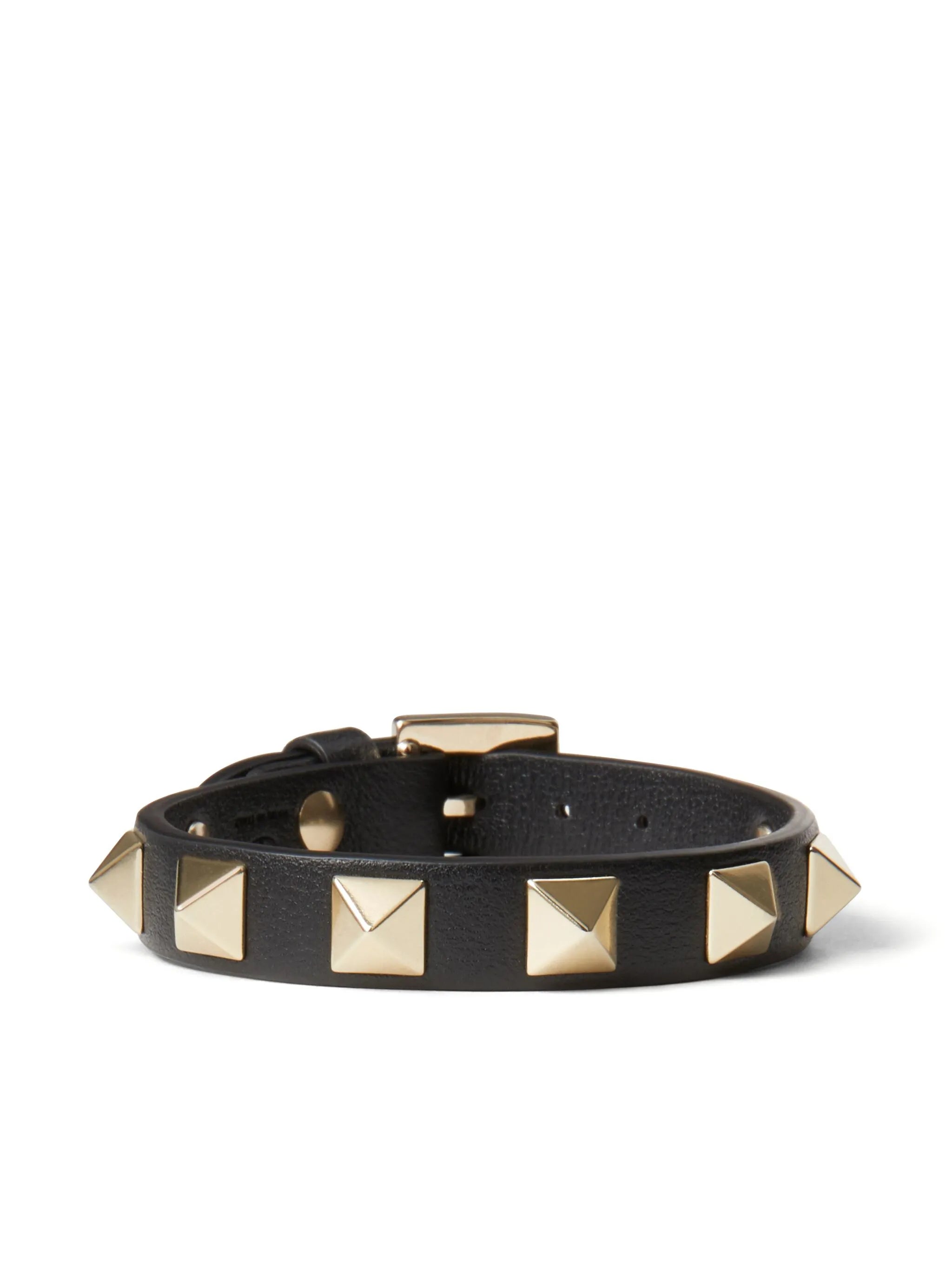 Rockstud leather bracelet