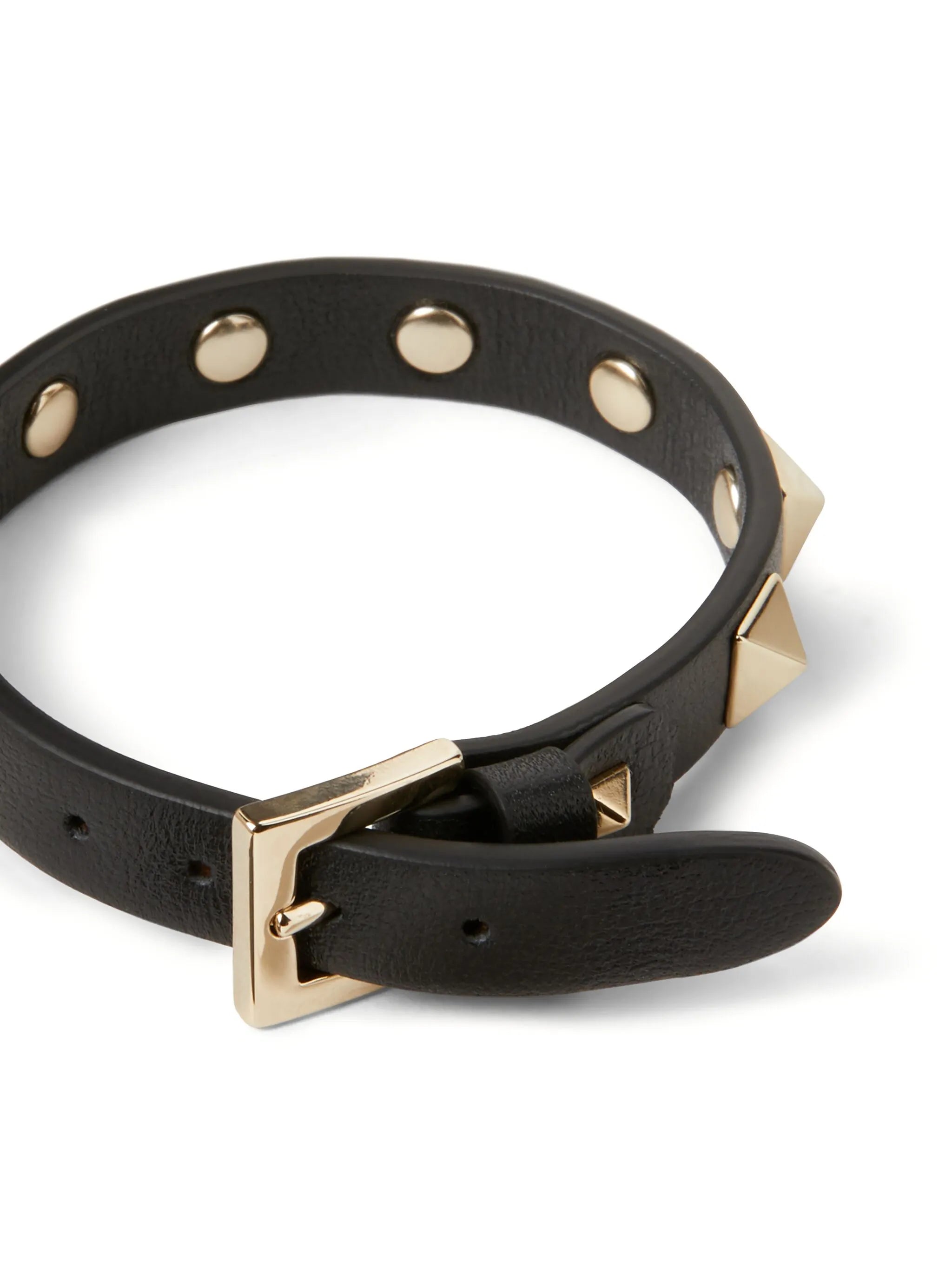 Rockstud leather bracelet