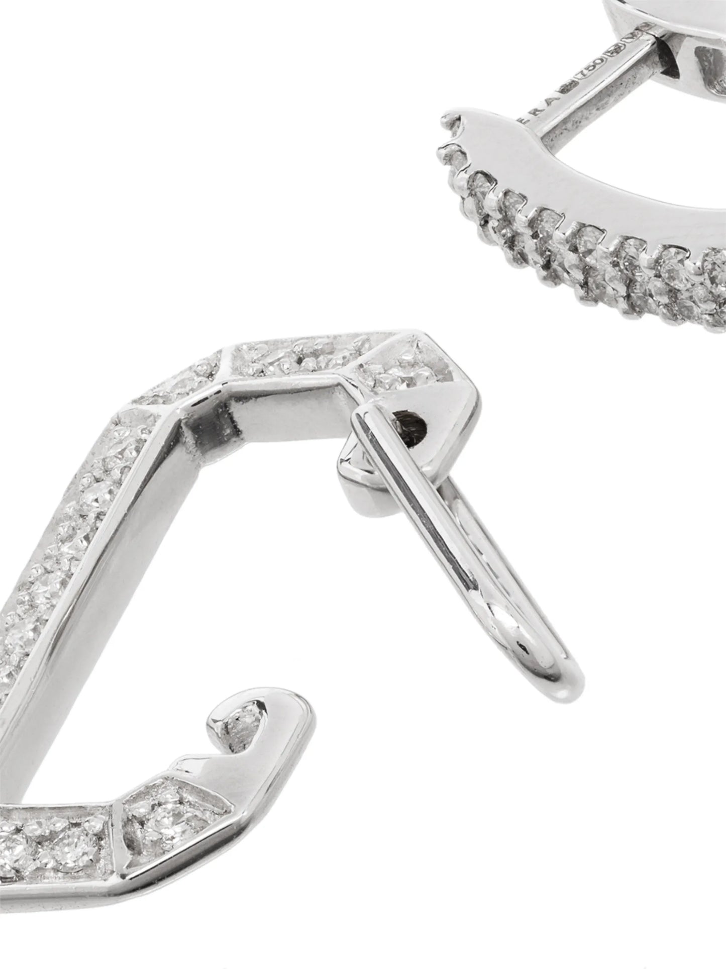 18kt white gold Chiara diamond earring