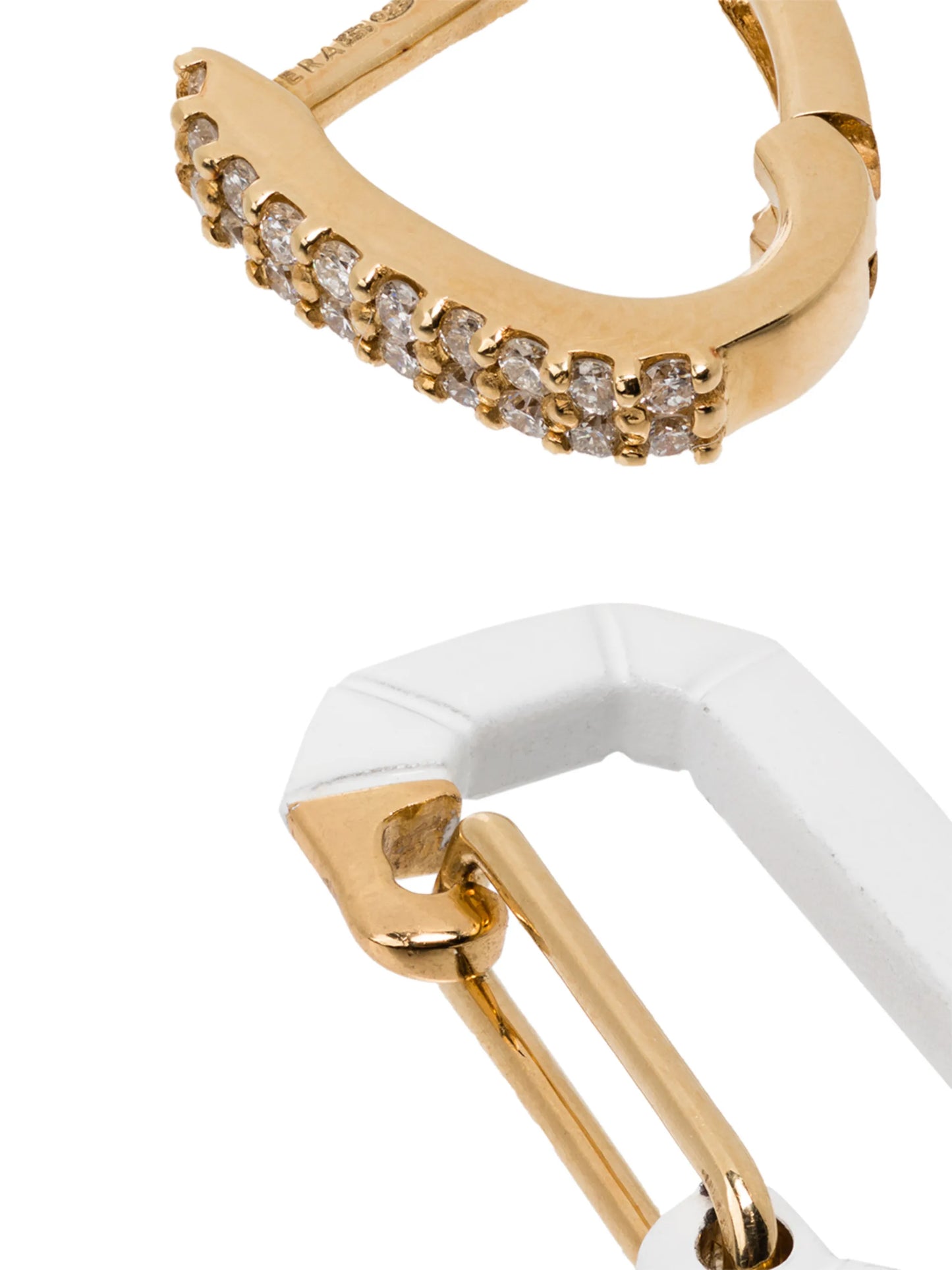 18kt yellow gold Chiara diamond earring