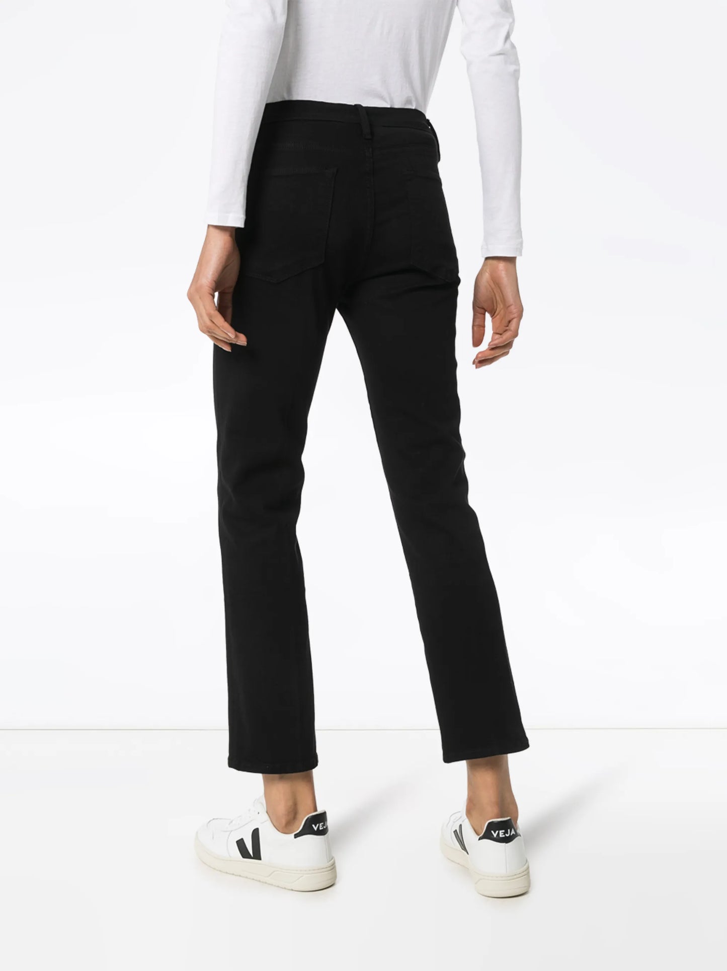 Denim Le High straight leg jeans