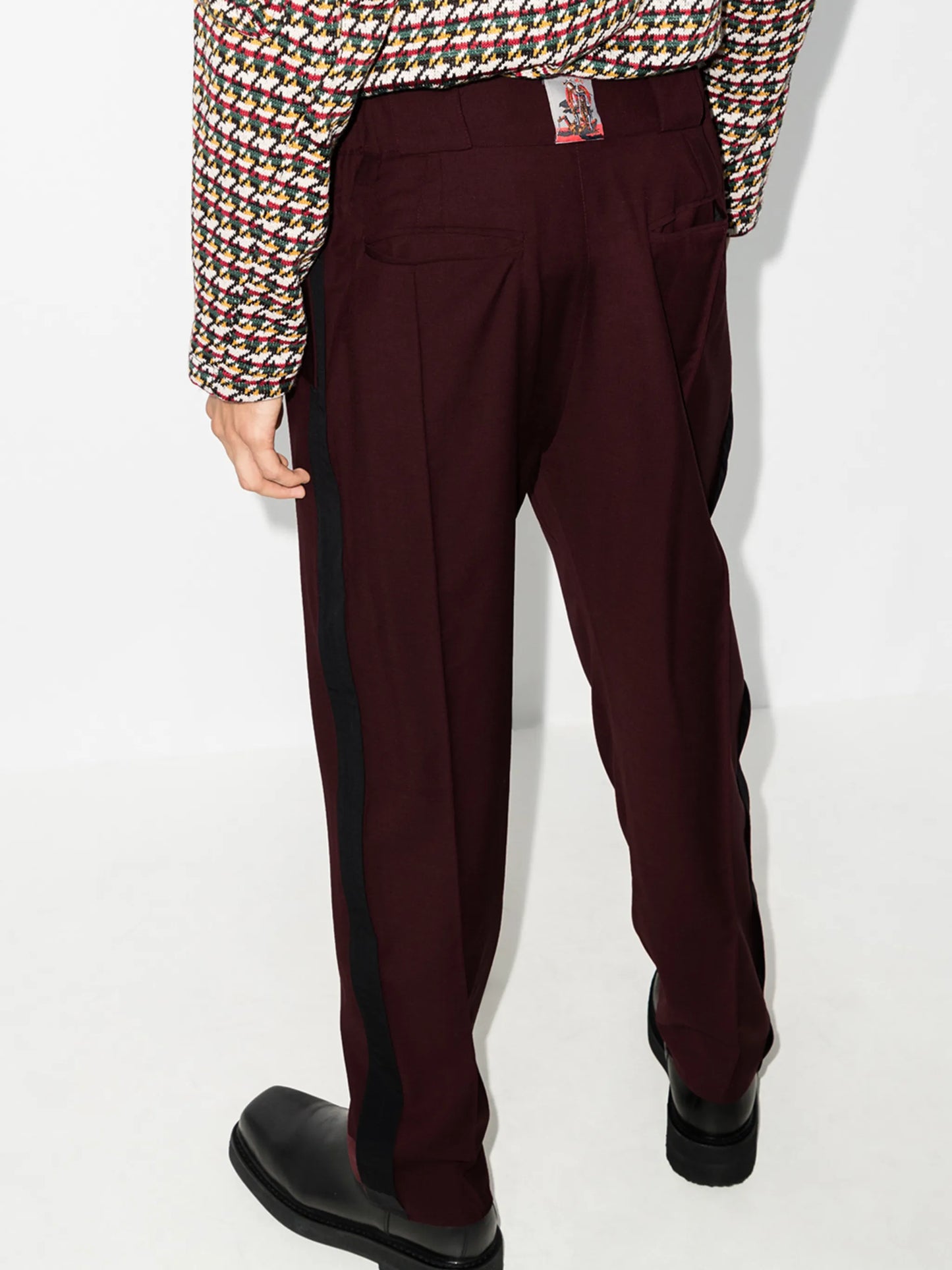 side panel tailored trousers