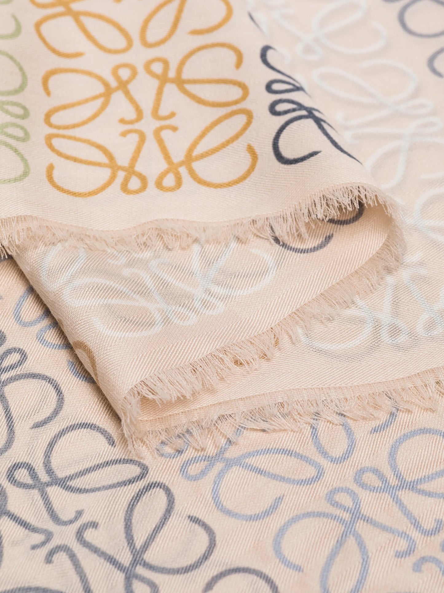 monogram stripe scarf