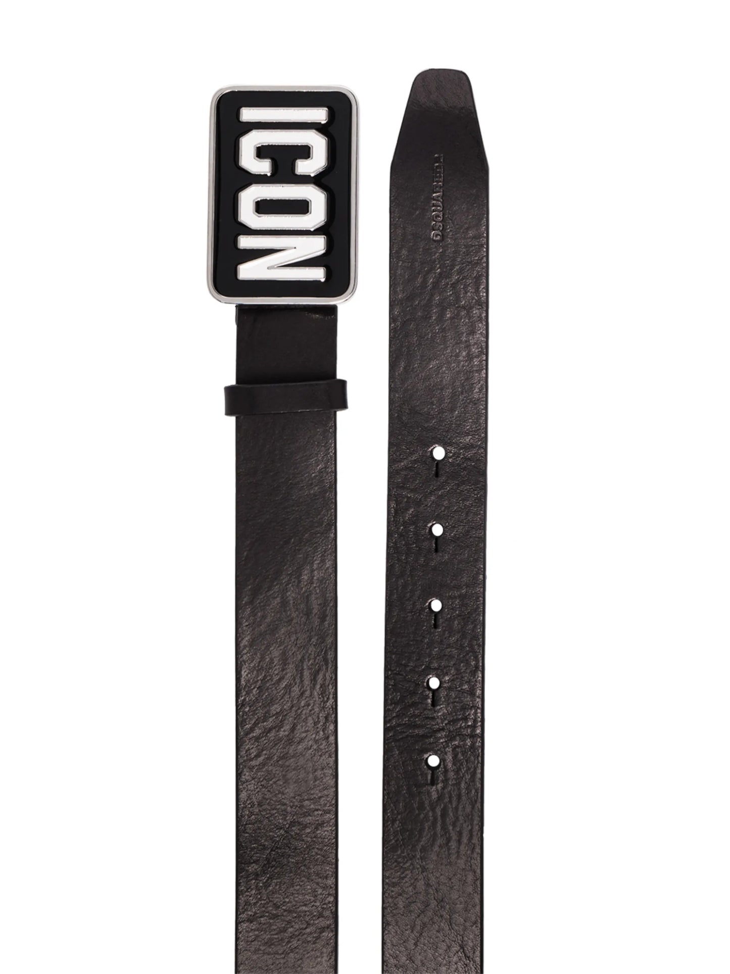 Icon leather belt