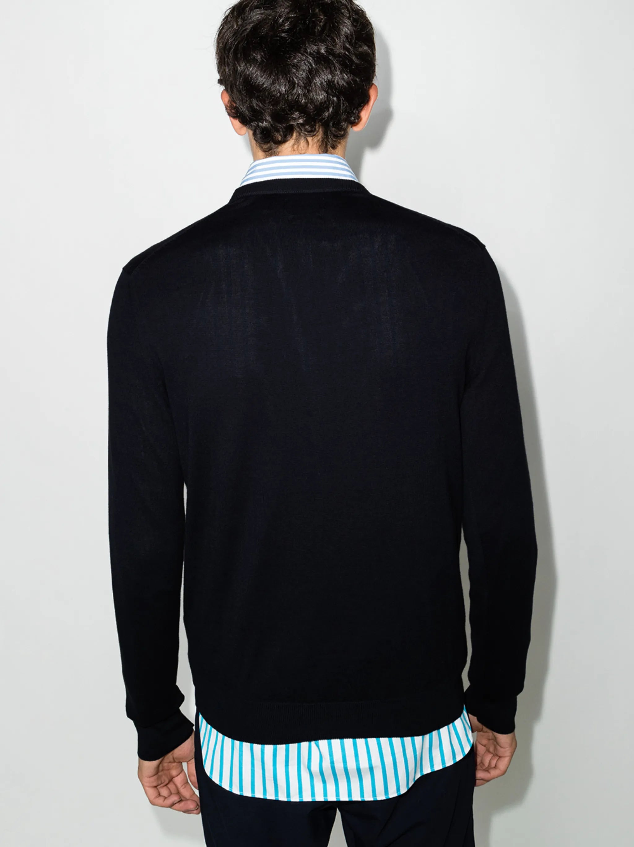 logo-embroidered crewneck jumper