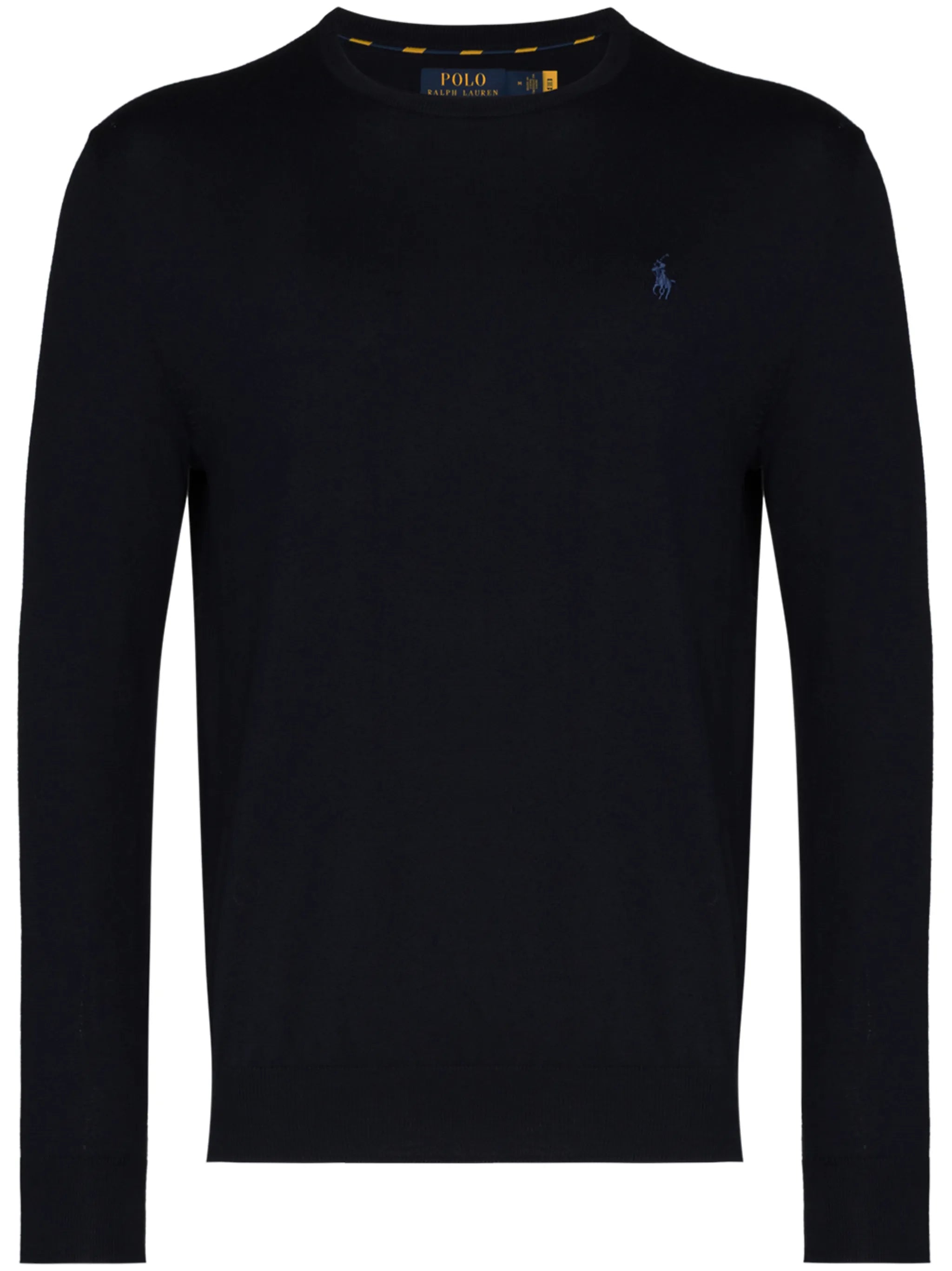 logo-embroidered crewneck jumper