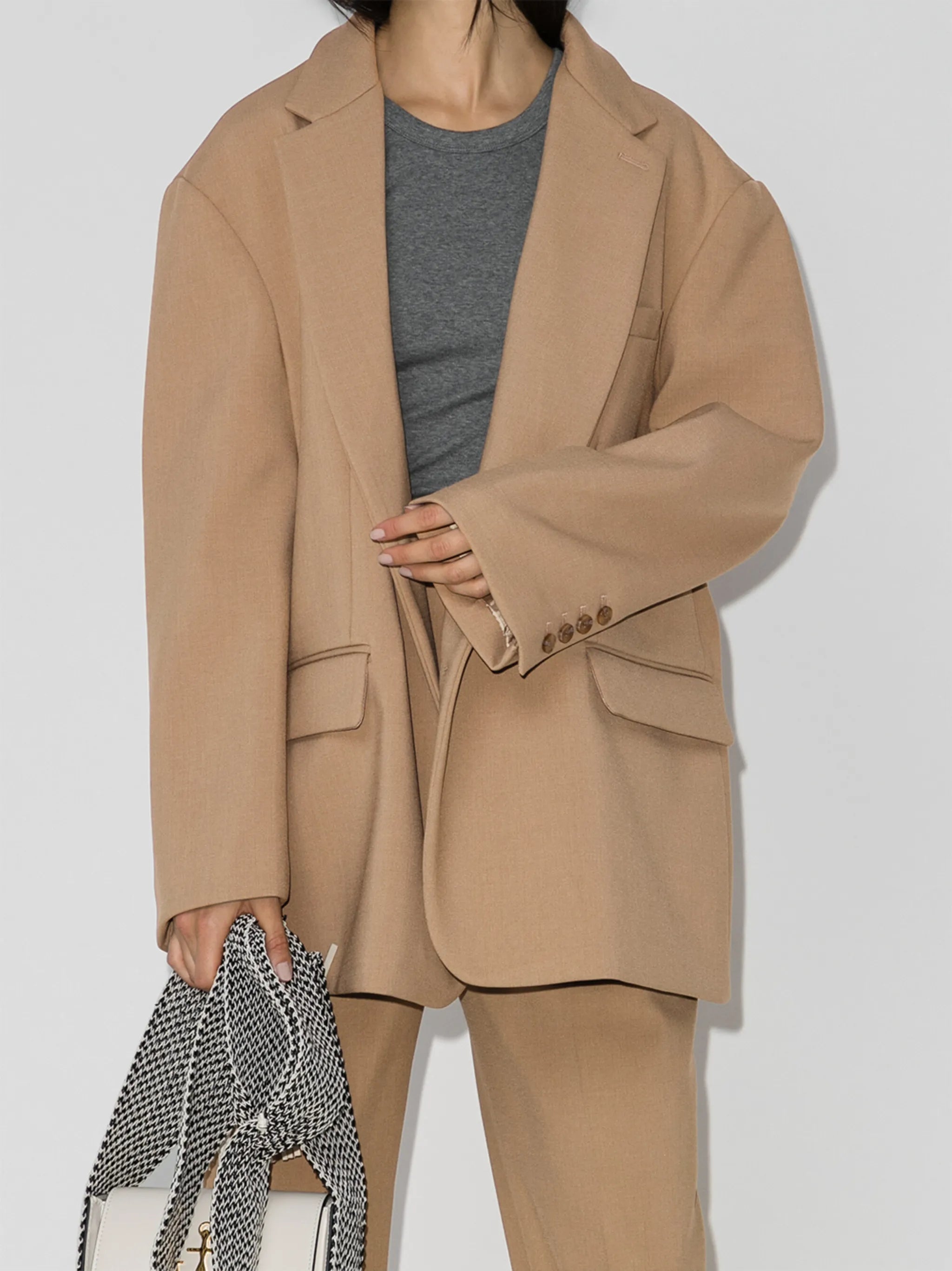 Bea single-breasted boxy blazer