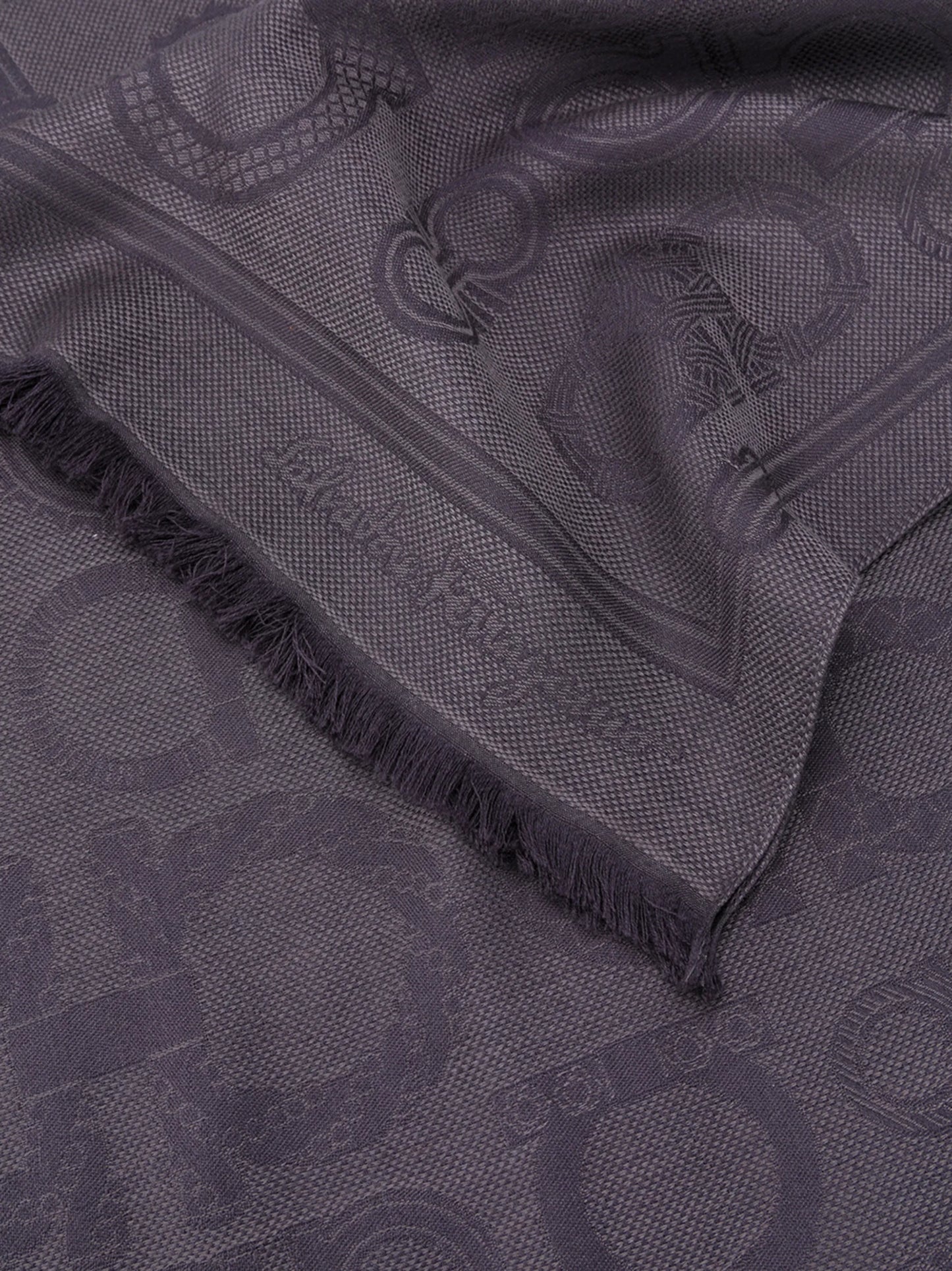 Gancini jacquard scarf