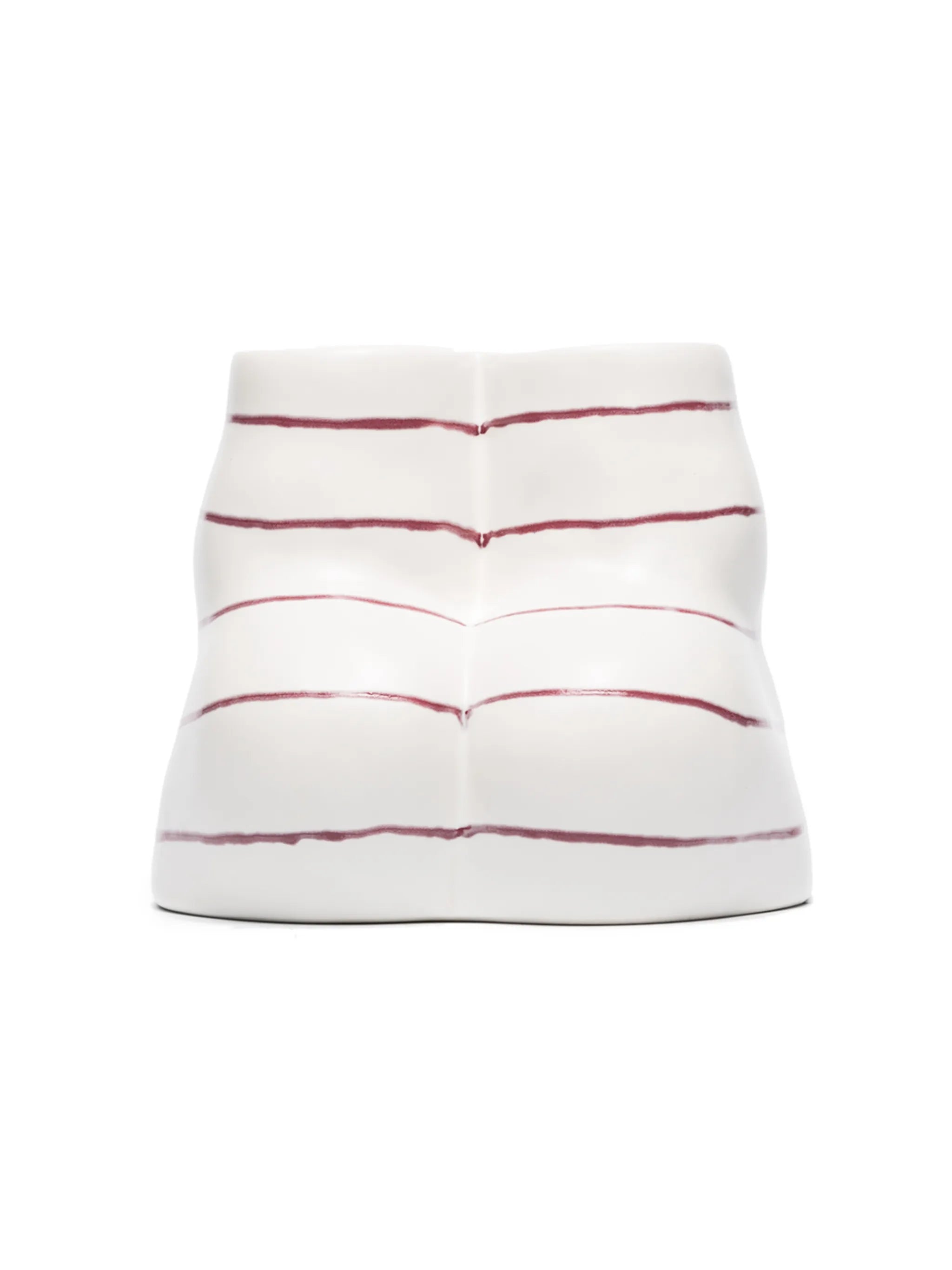 Double L'Egg striped tealight holder