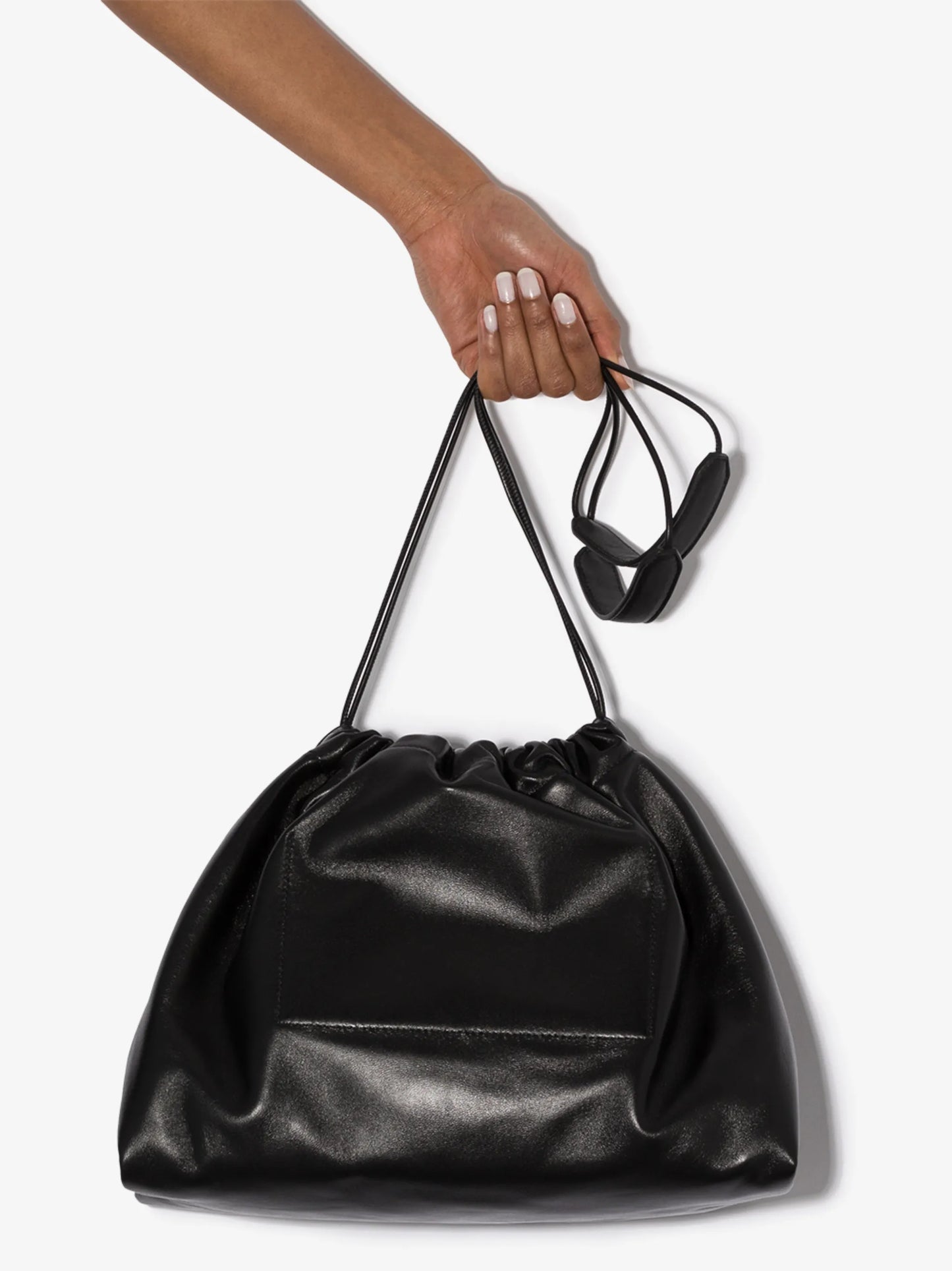 drawstring shoulder bag