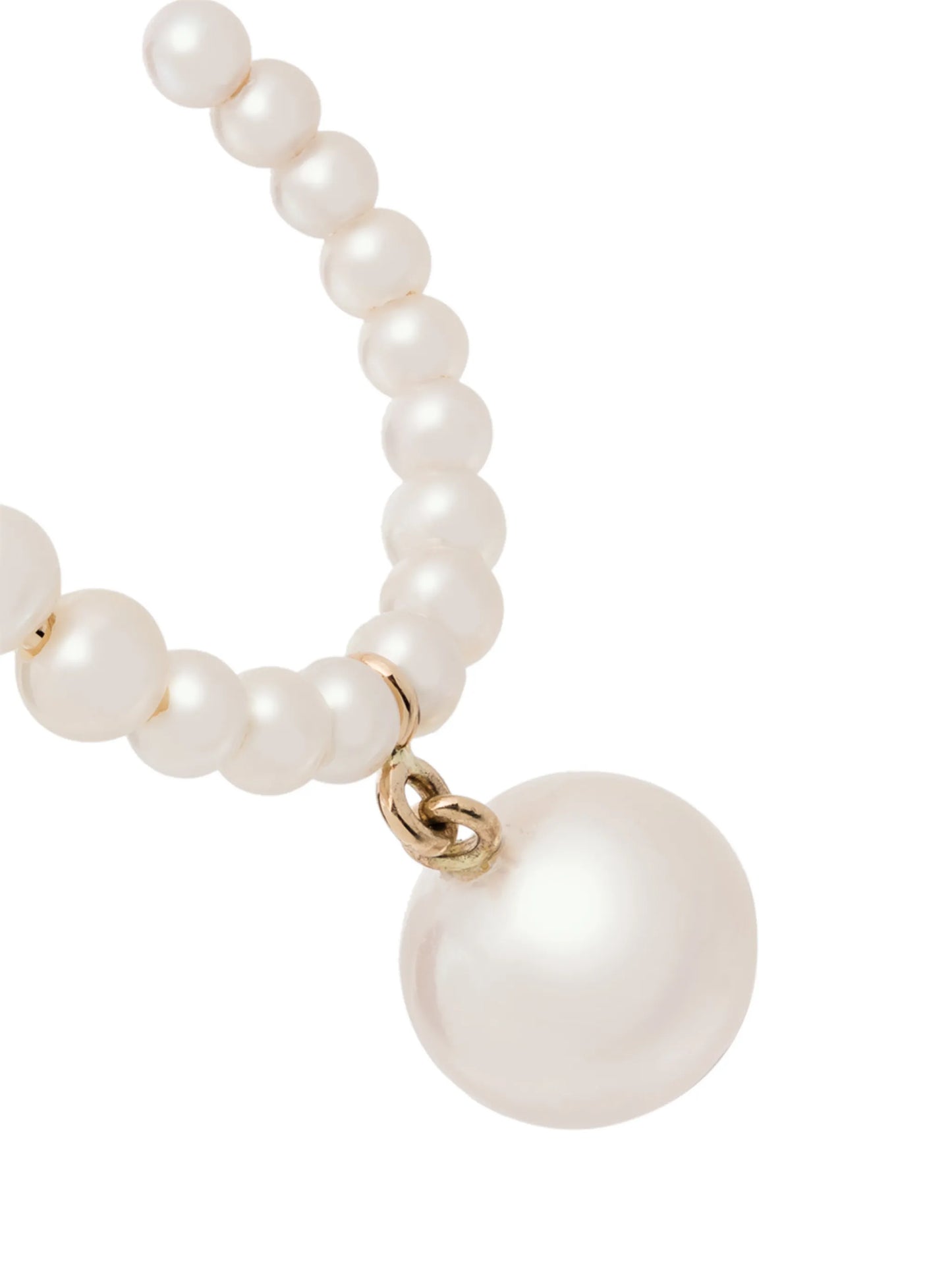 14kt yellow gold Boucle Marco pearl earrings