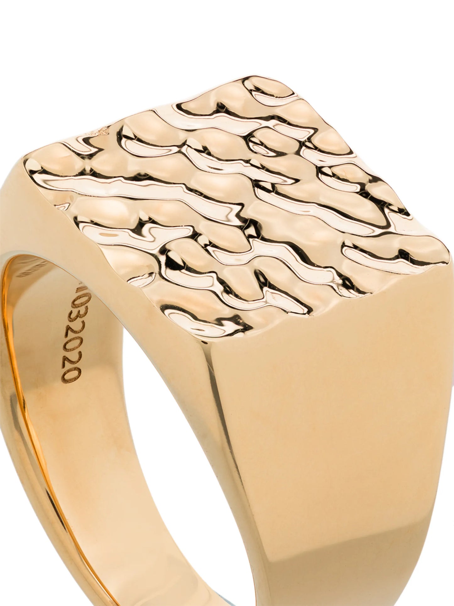 18kt yellow gold Aspect signet ring
