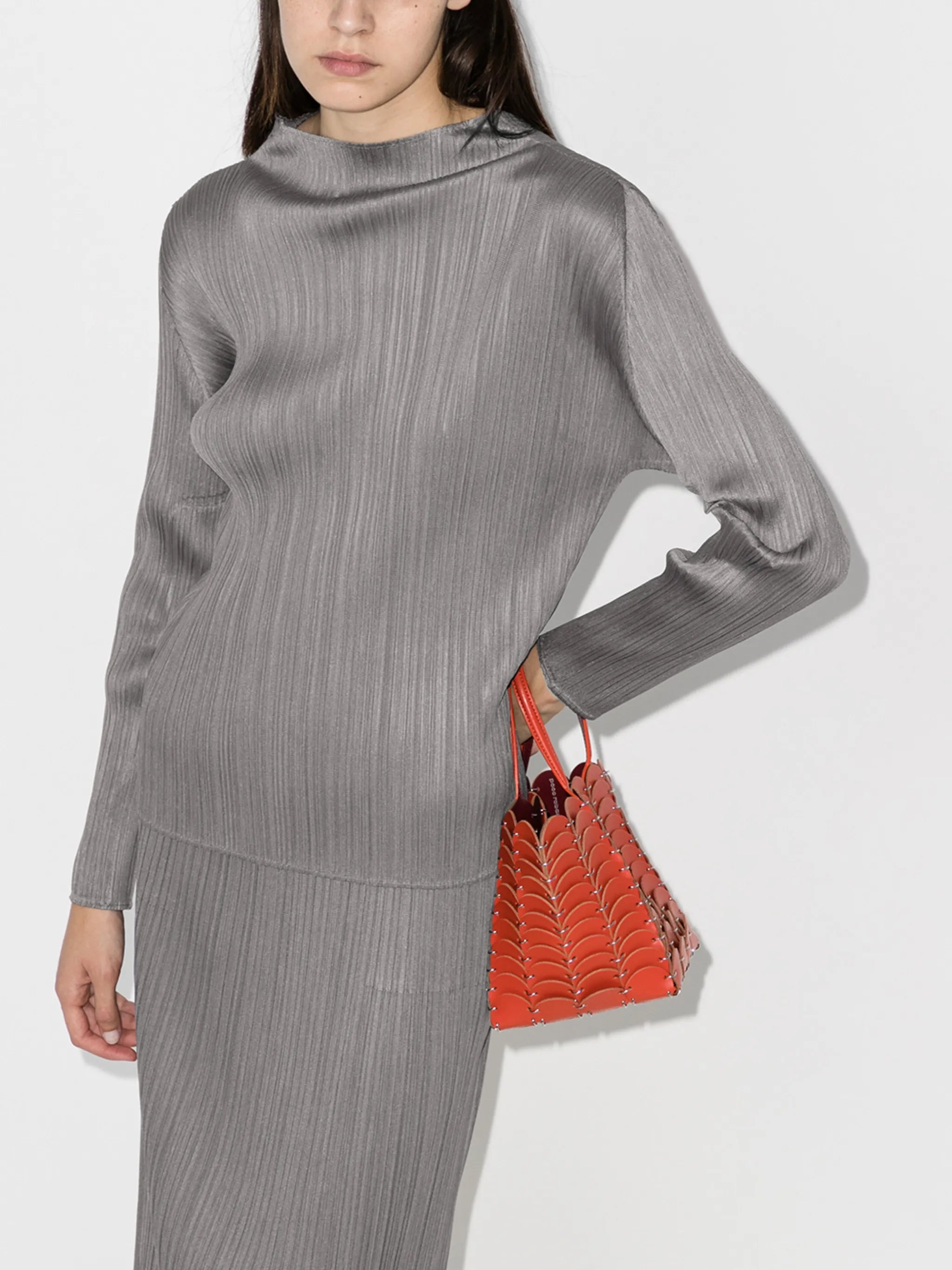 cowl-neck top