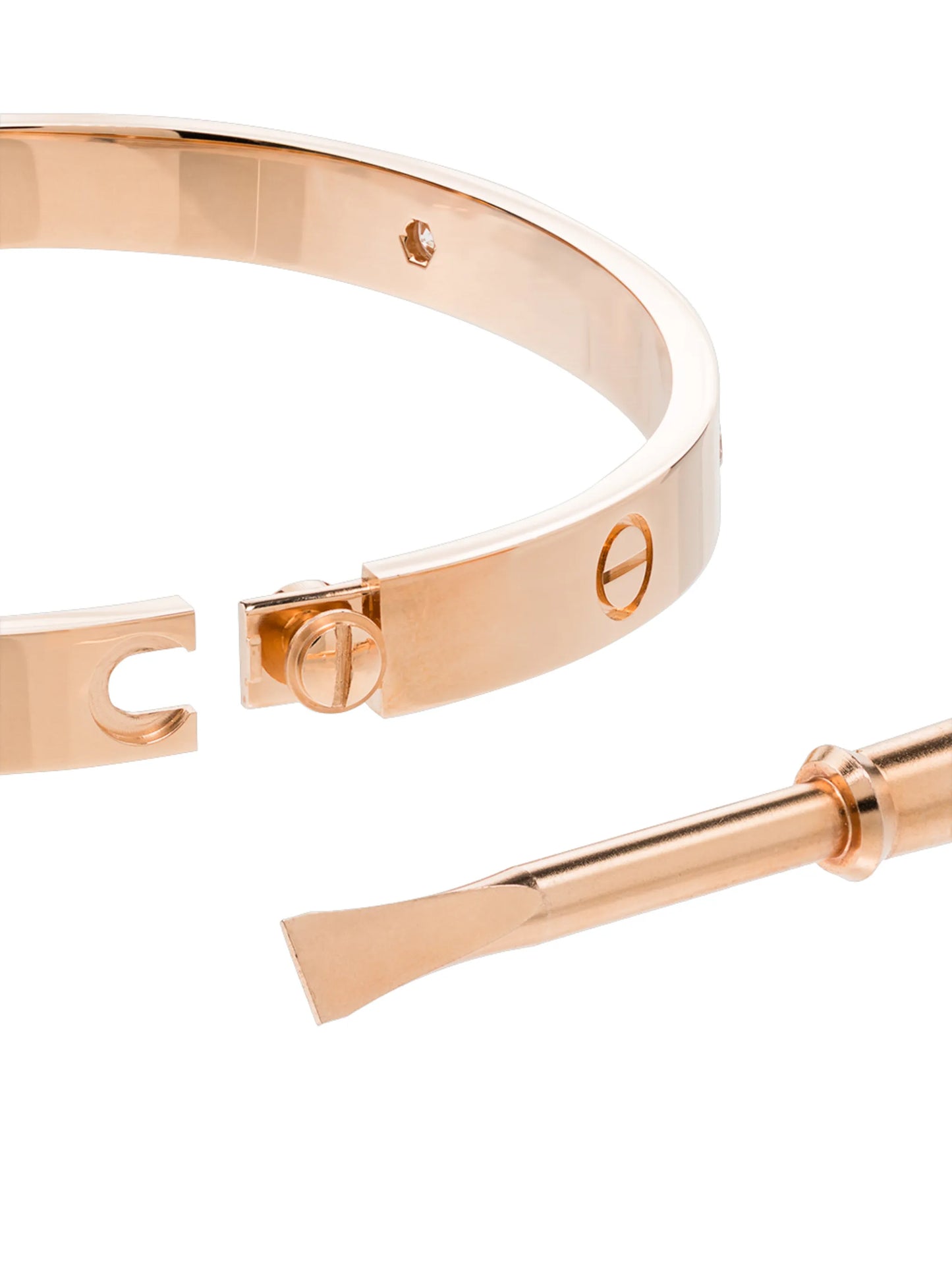 18kt rose gold Cartier Love diamond bracelet