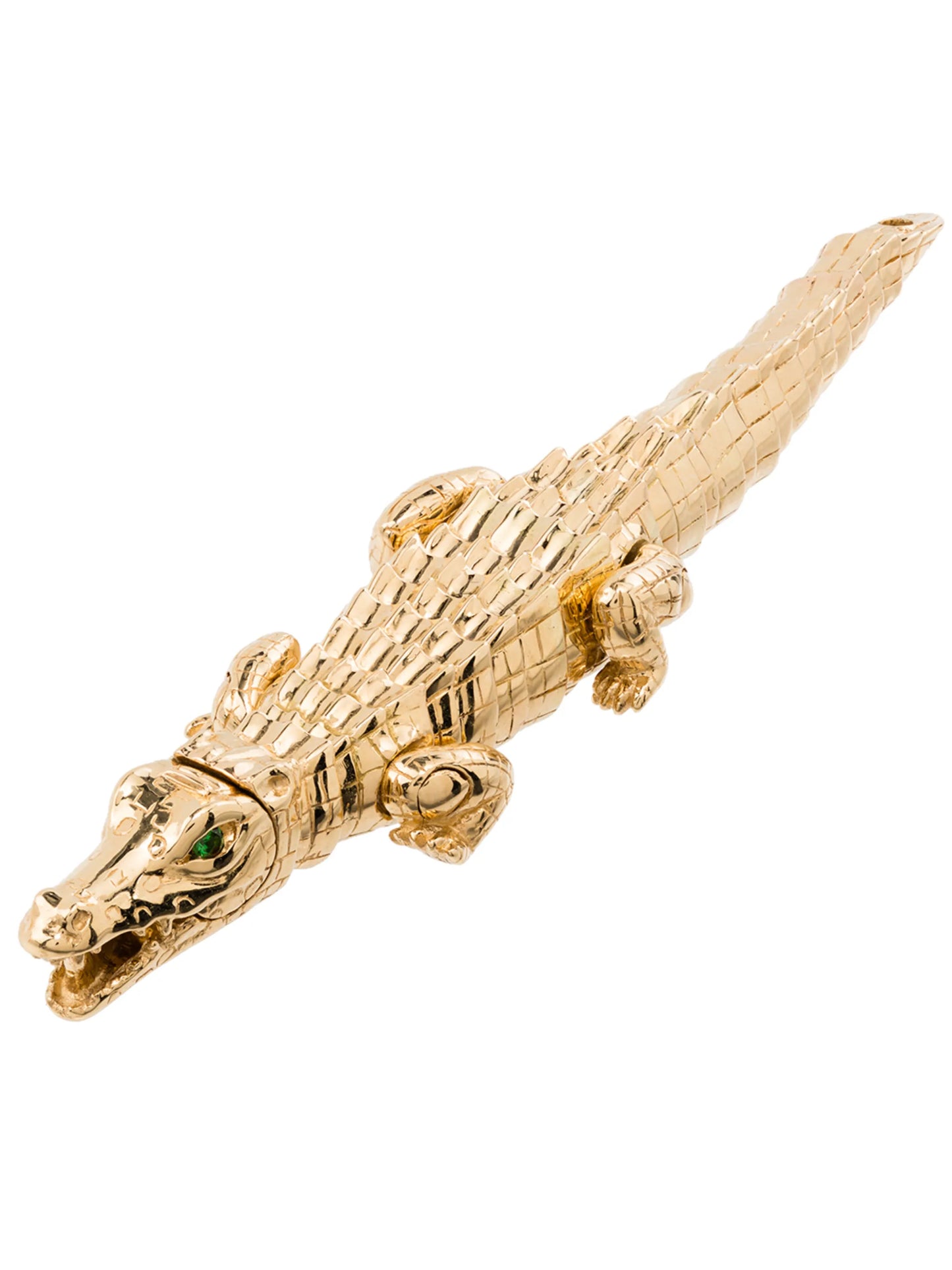 18kt yellow gold crocodile wrap ring