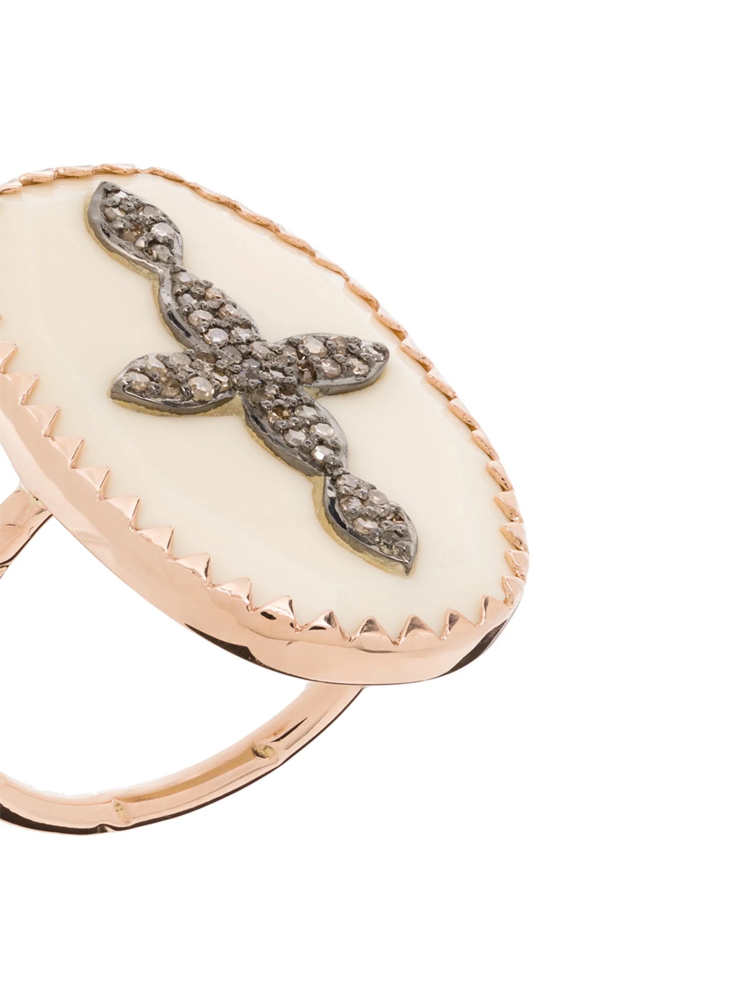 9kt rose gold Bowie No. 3 ring