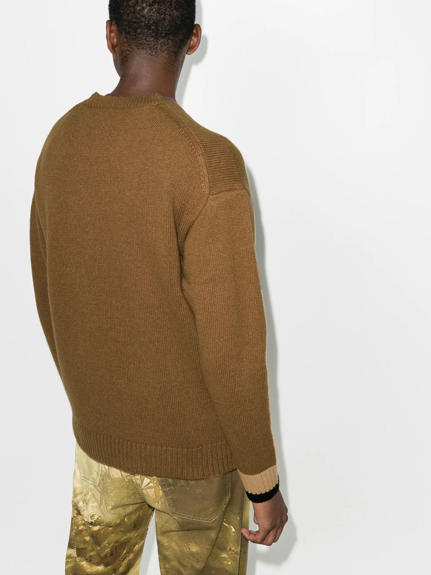 logo intarsia-knit jumper