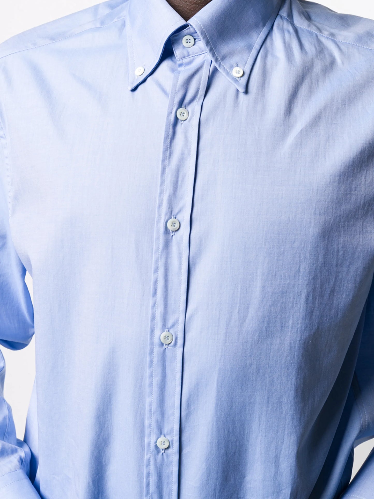 plain blue cotton shirt