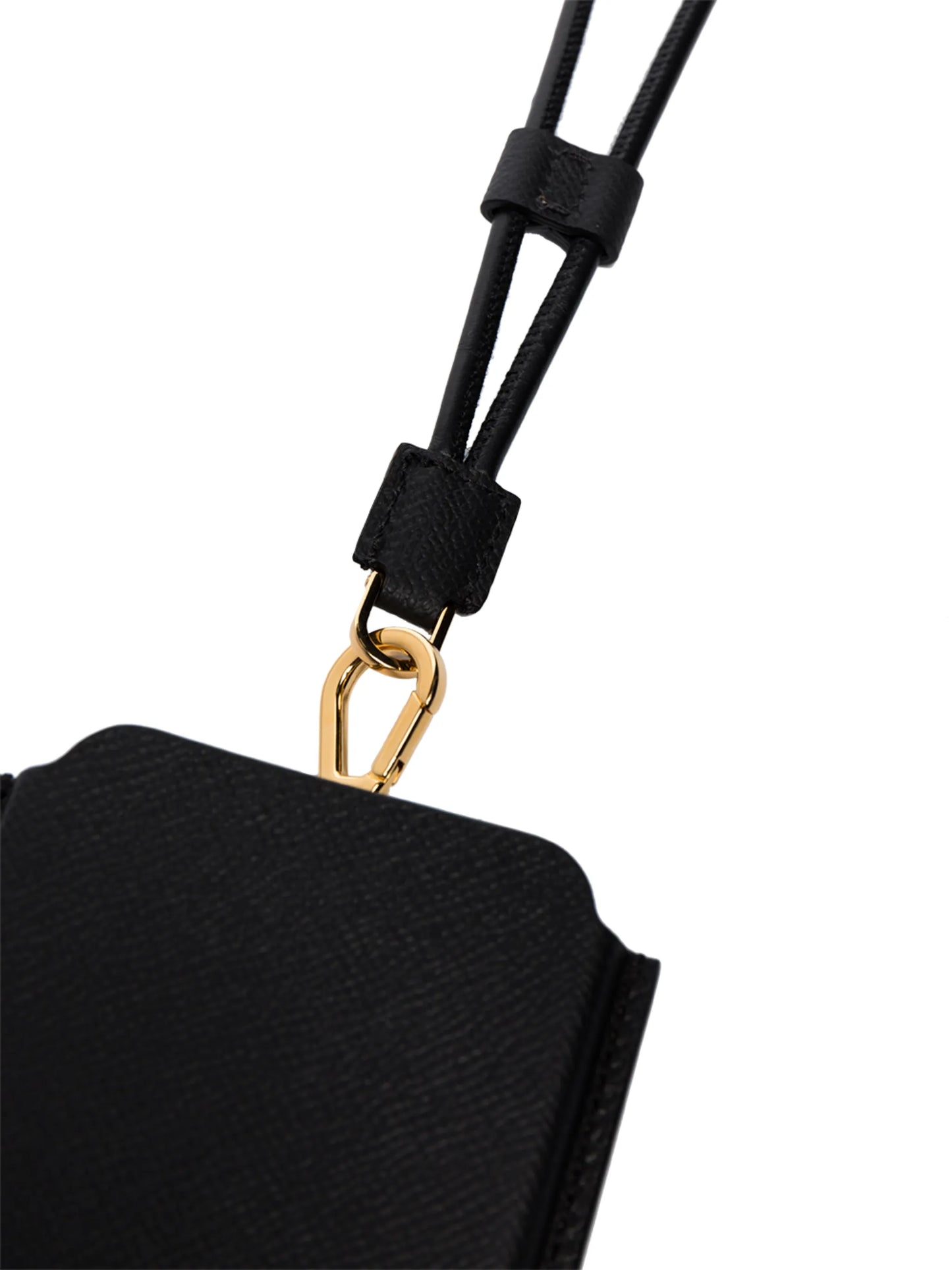 logo-embossed neck-strap phone case