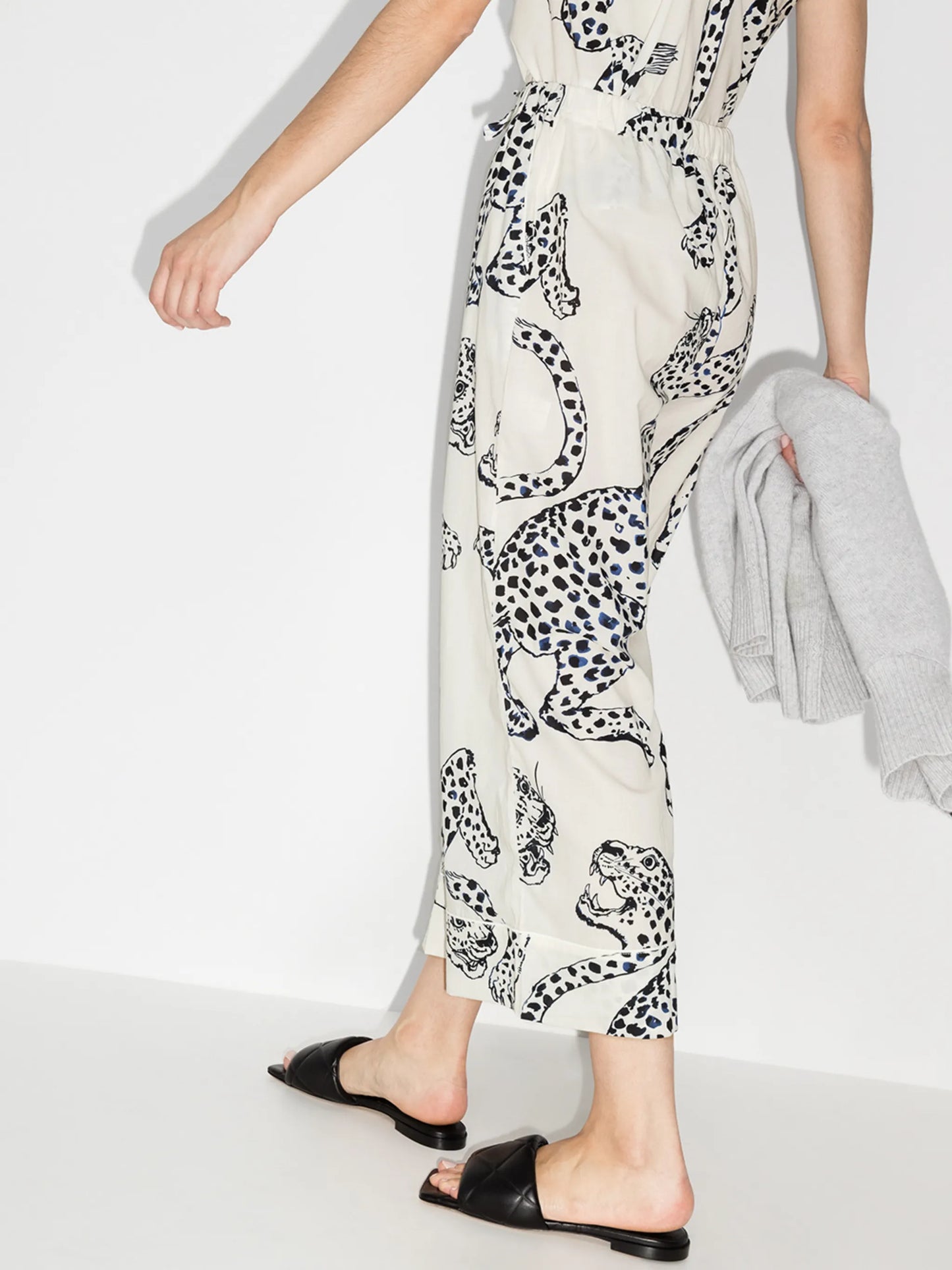 jaguar-print pyjama set
