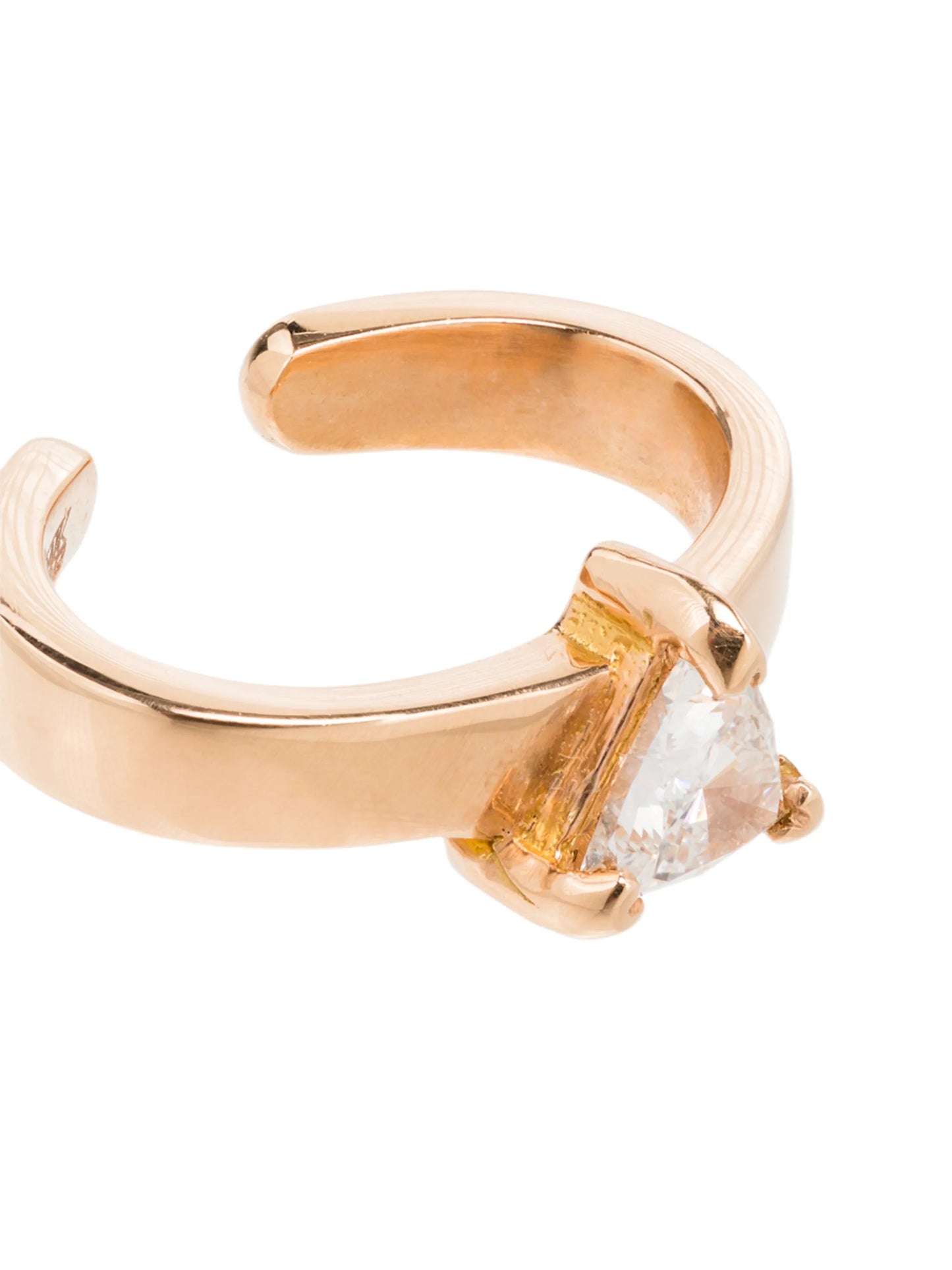 18kt rose gold Trillion diamond ear cuff