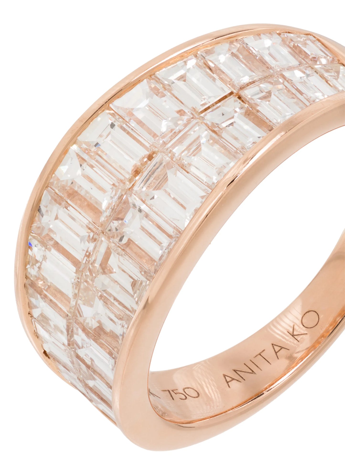 18kt rose gold Galaxy diamond ring