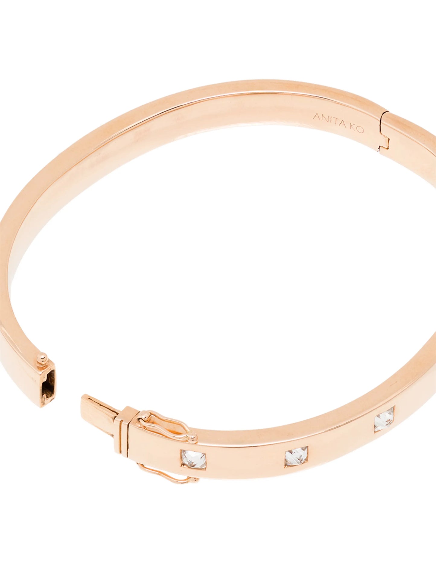 18kt rose gold Oval diamond bracelet