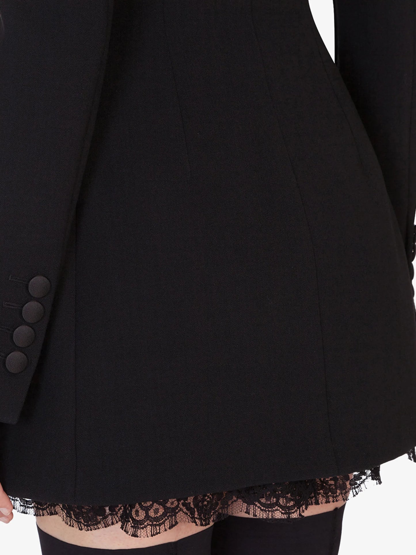 longline double-breasted blazer